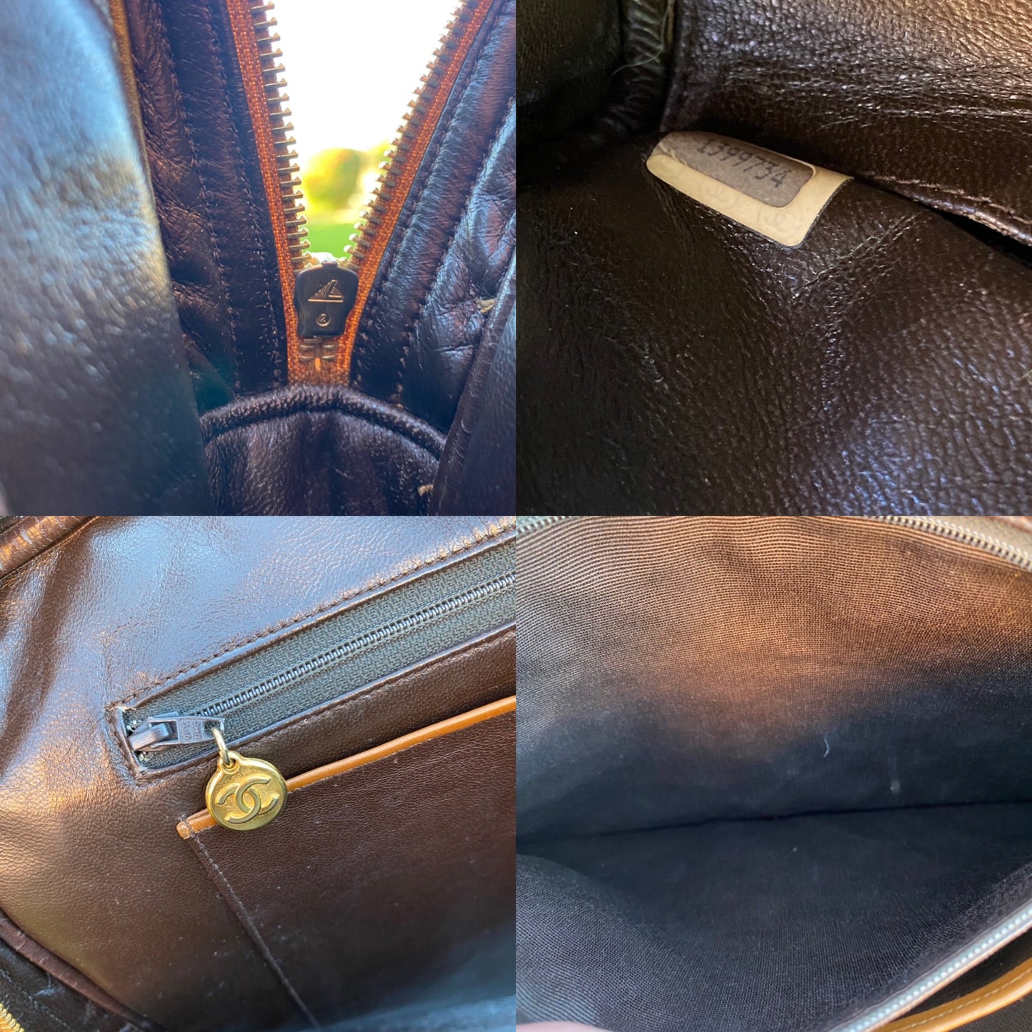 Chanel Vintage Quilted Chain Leather Shoulder Bag