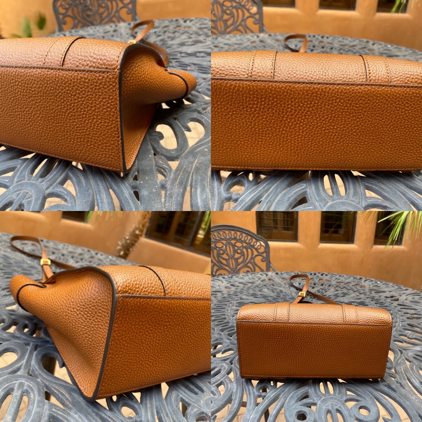 Mulberry Mini Zipped Bayswater Grained Leather Tote