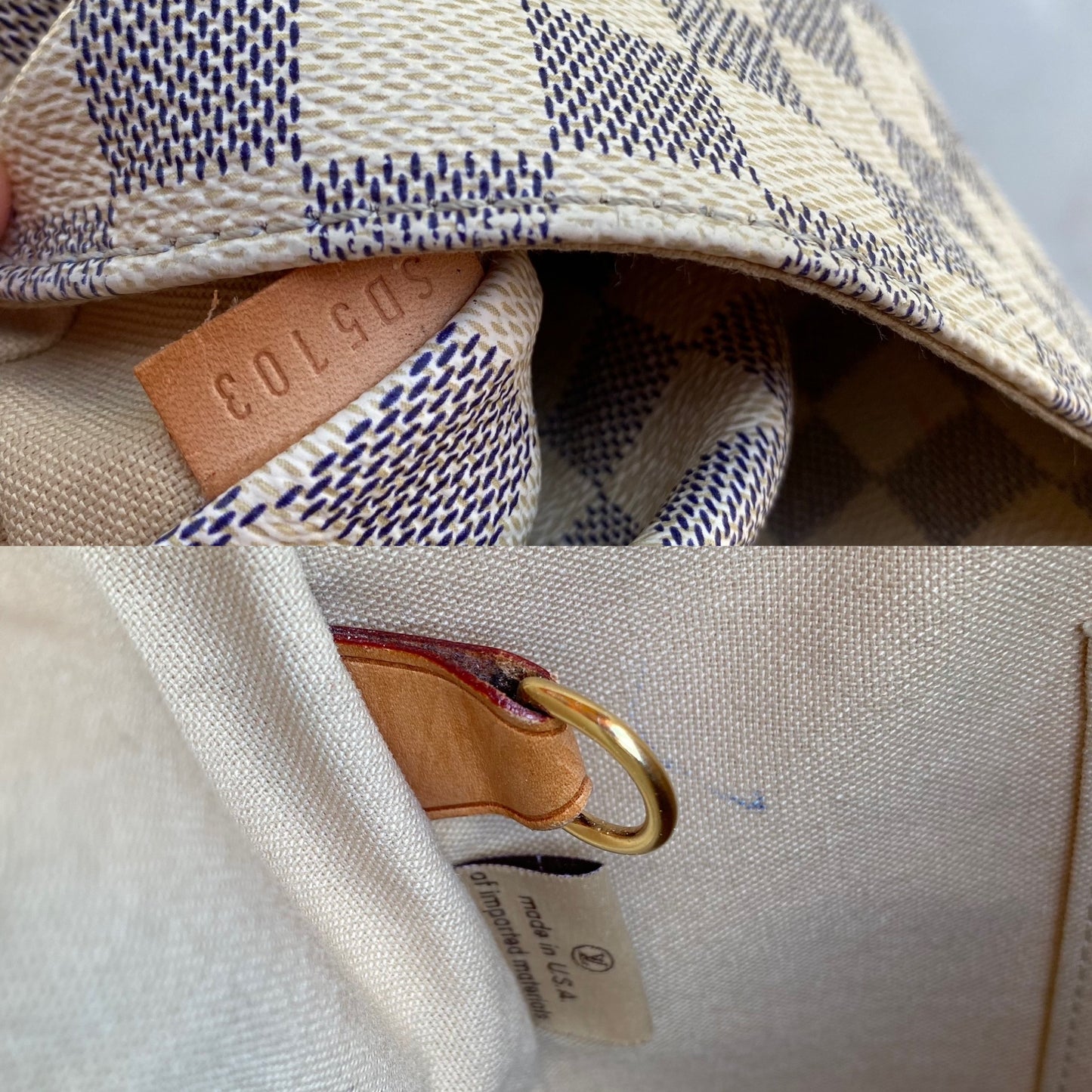 Louis Vuitton Damier Azur Totally MM