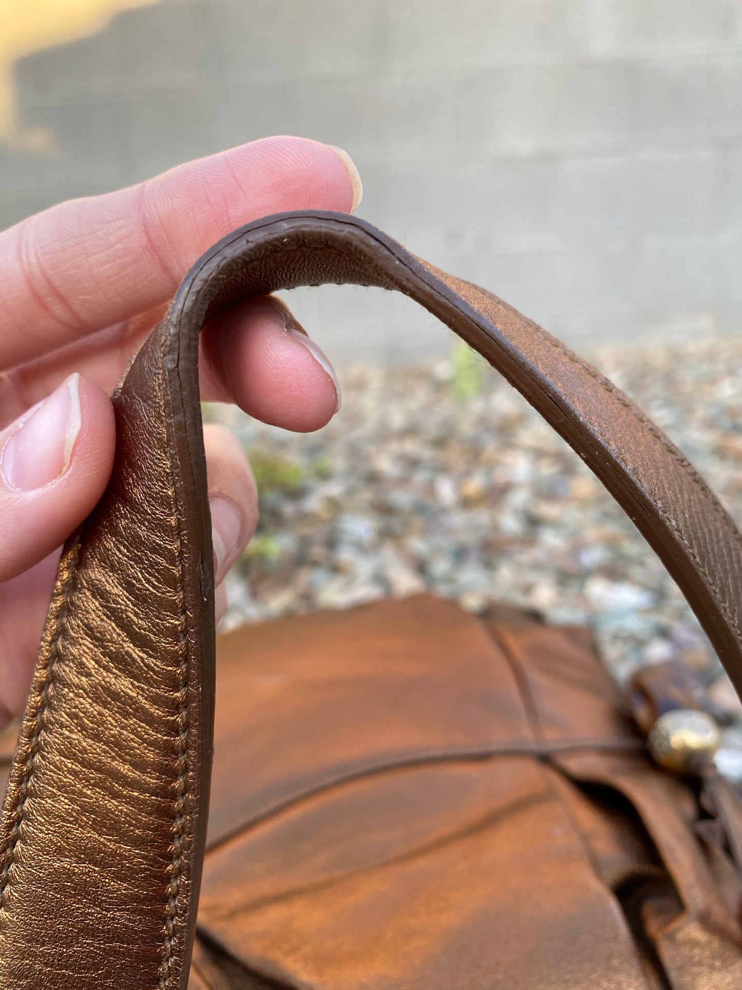 Yves Saint Laurent YSL Bow Leather Hobo Shoulder Bag