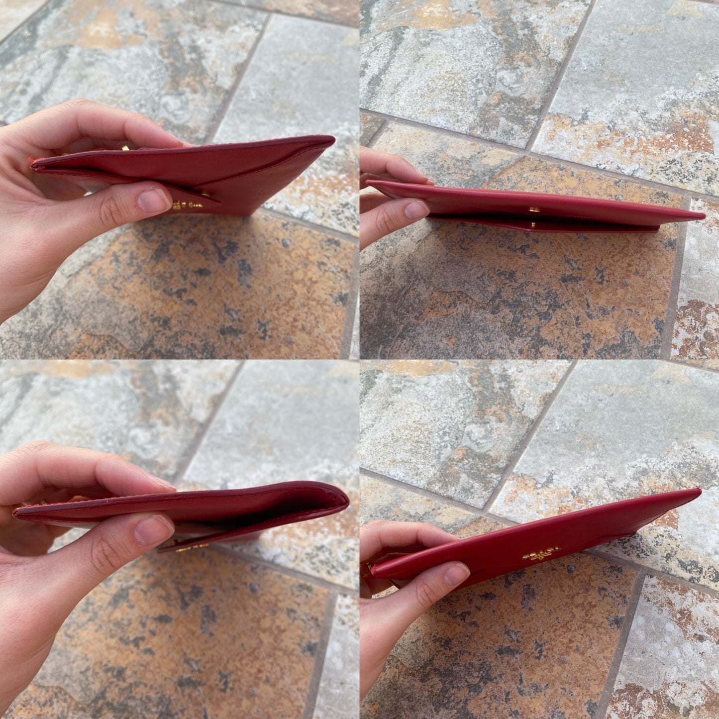 Prada Saffiano Leather Envelope Wallet