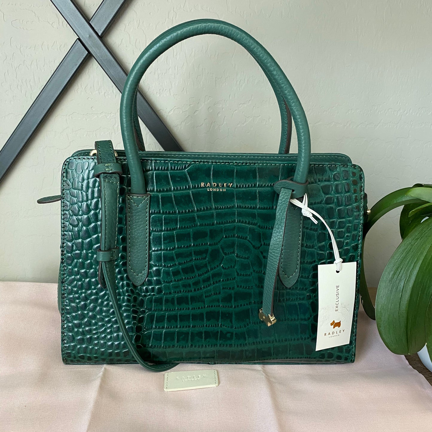 Radley London Embossed Leather Satchel