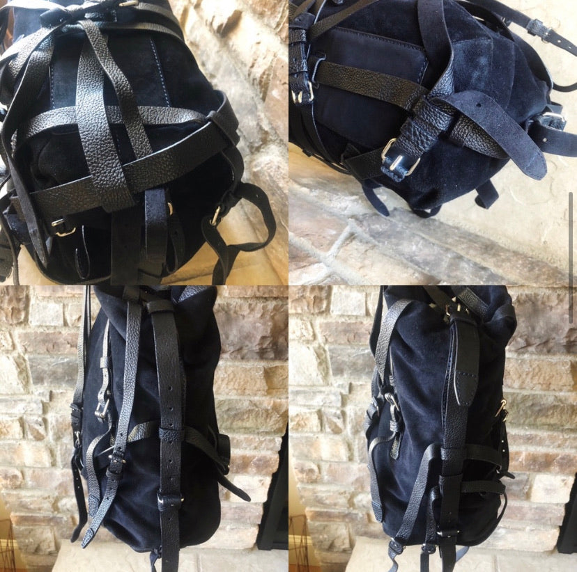 Alexander Wang Kirsten Suede Strappy Shoulder Bag