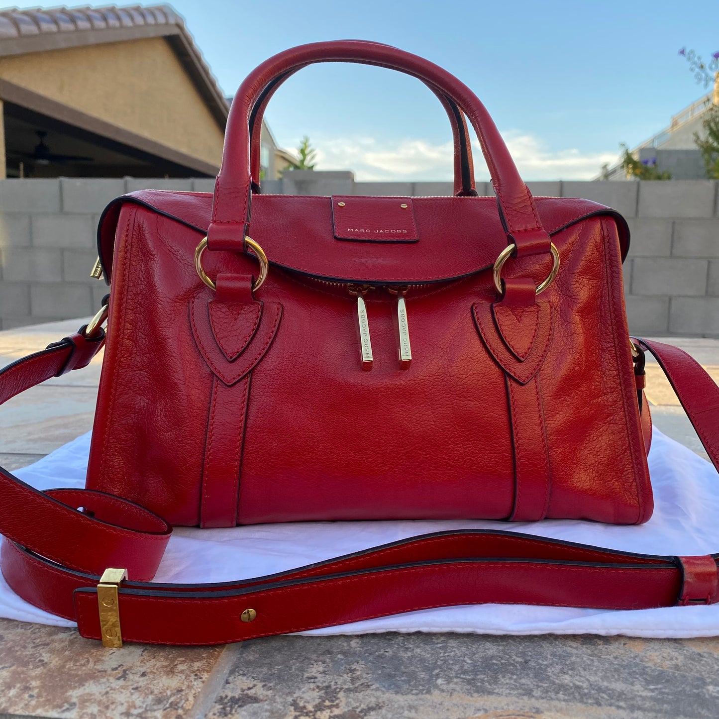 Marc Jacobs Small Fulton Leather Satchel