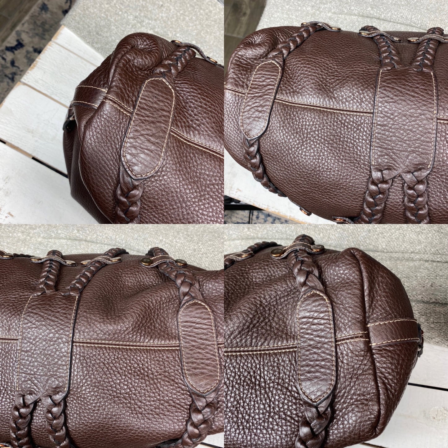 Mulberry Large Braided Leather Satchel