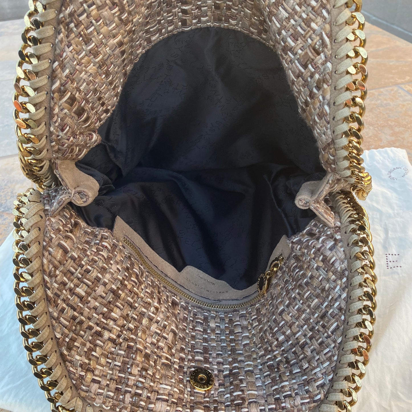 Stella McCartney Falabella Tweed Hobo Shoulder Bag