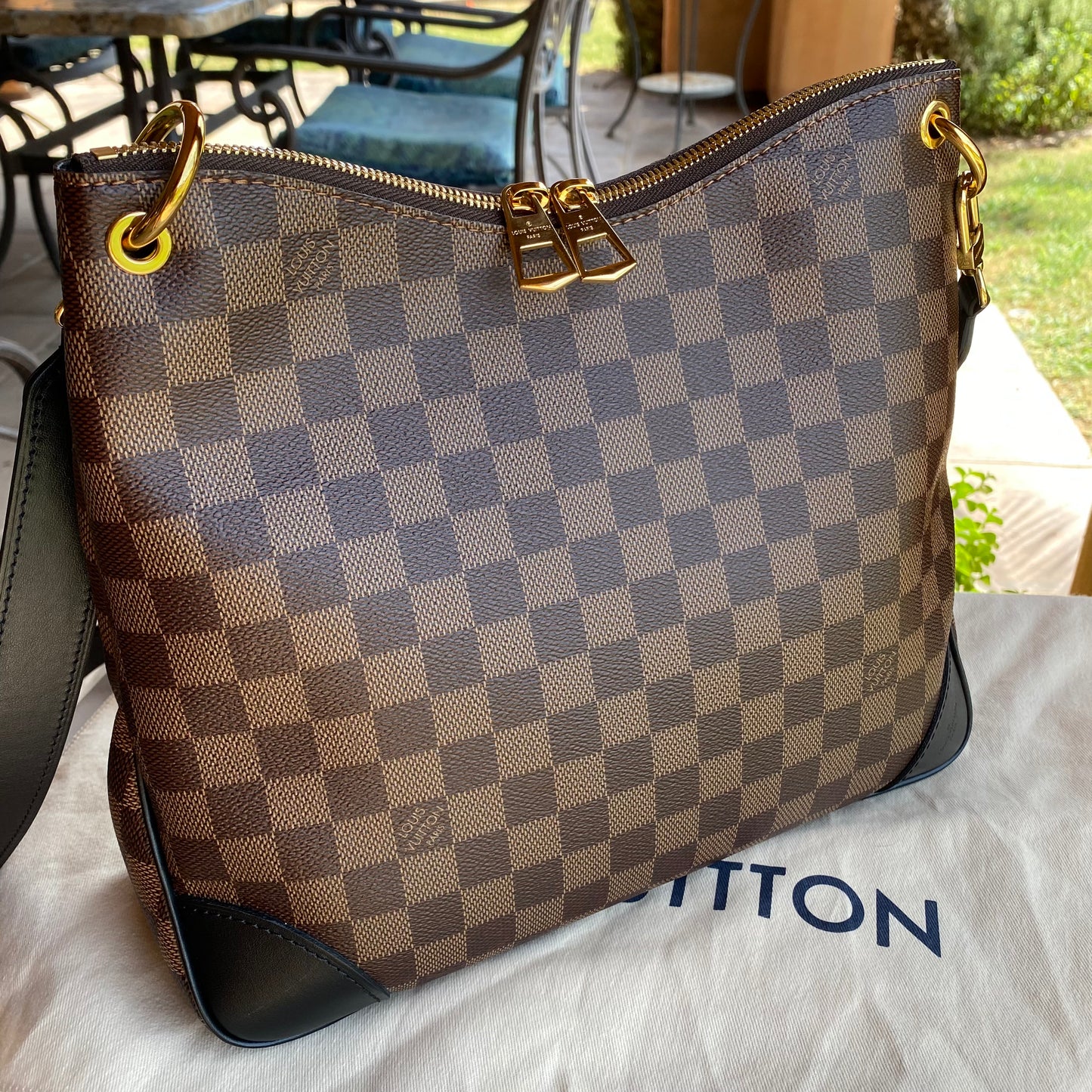 Louis Vuitton Odeon NM MM Damier Ebene Crossbody