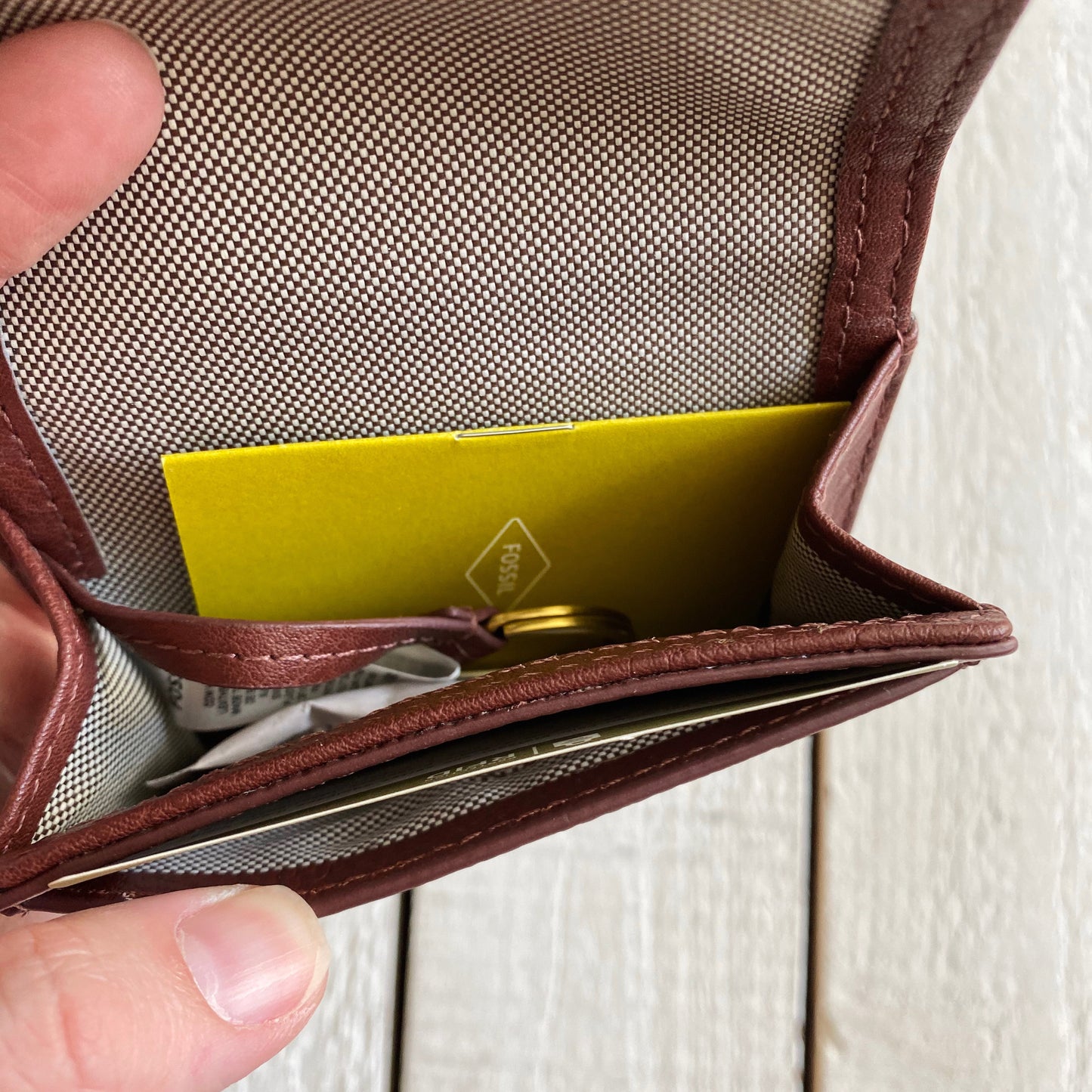 Fossil Leather Wallet Card Holder