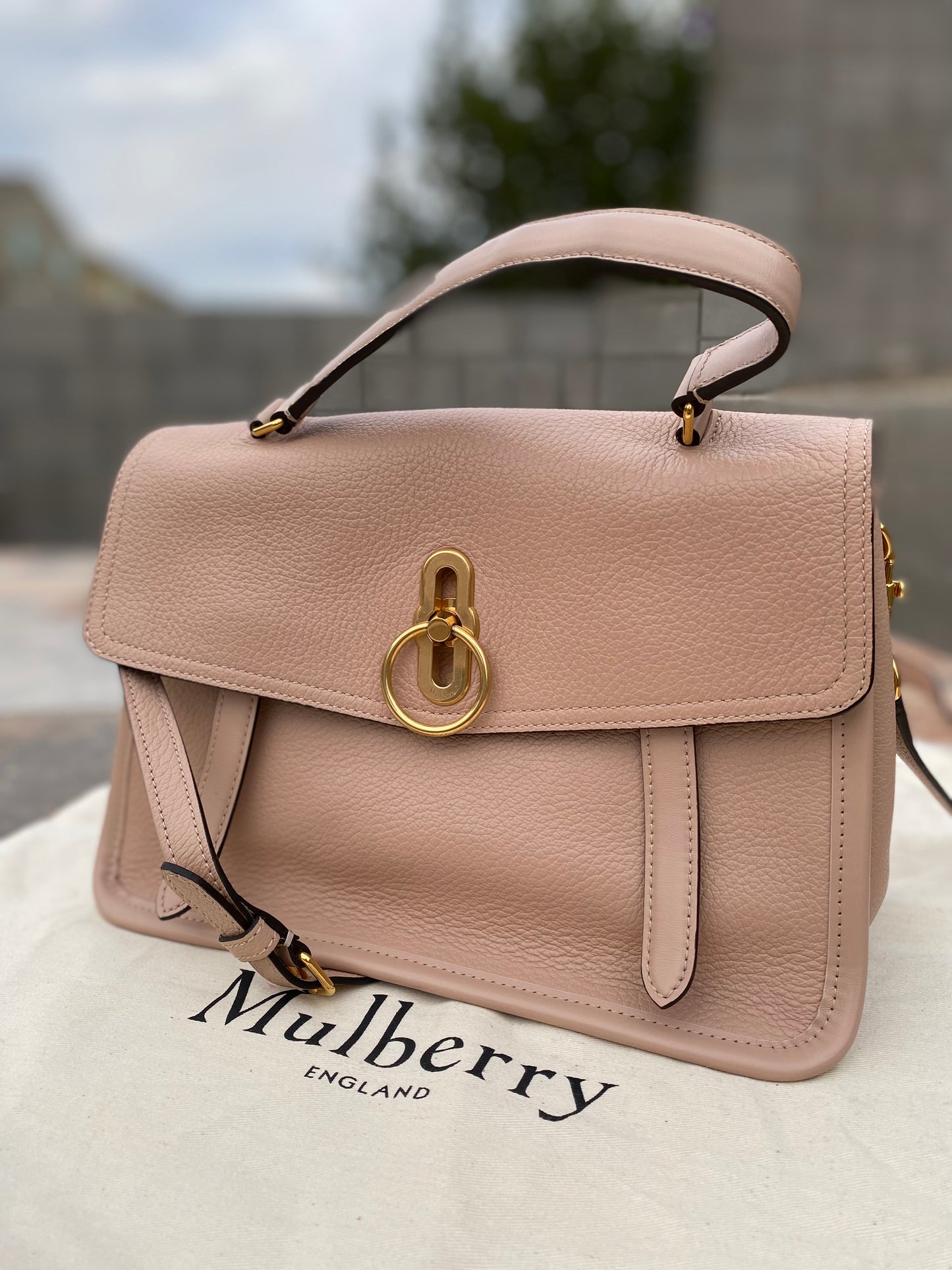Mulberry Gracy Rosewater Leather Satchel Bag