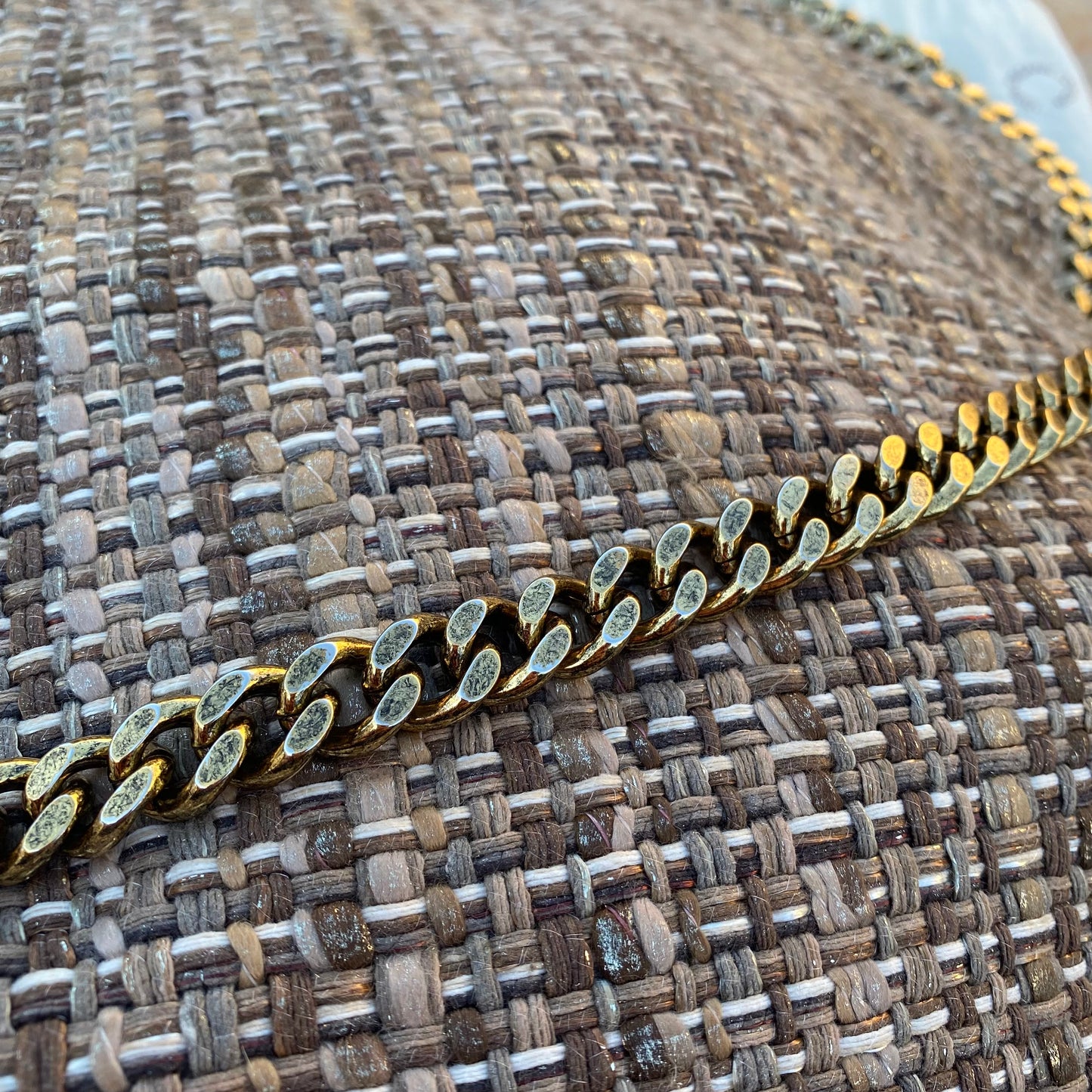 Stella McCartney Falabella Tweed Hobo Shoulder Bag