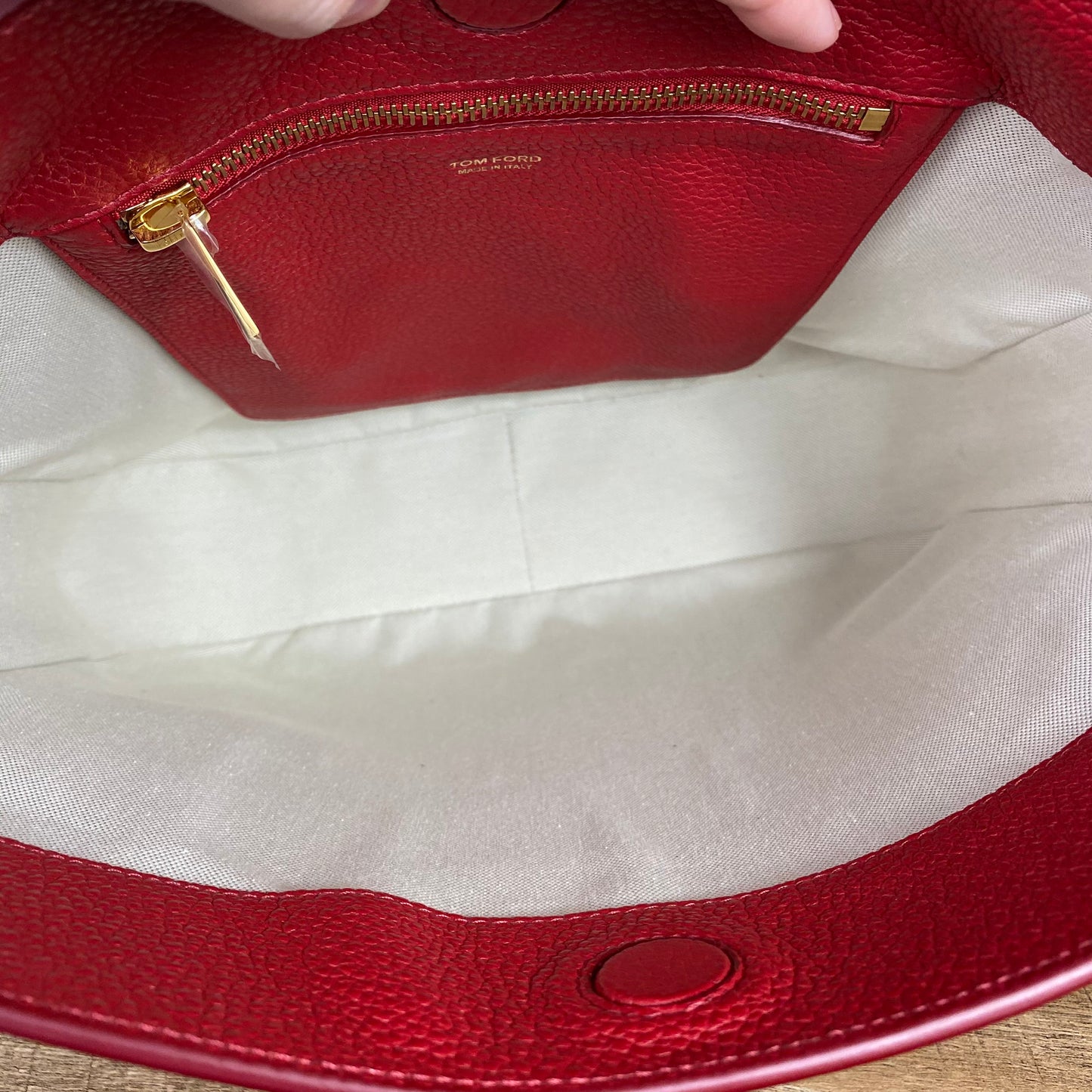 Tom Ford Grained Leather Tara Hobo Bag