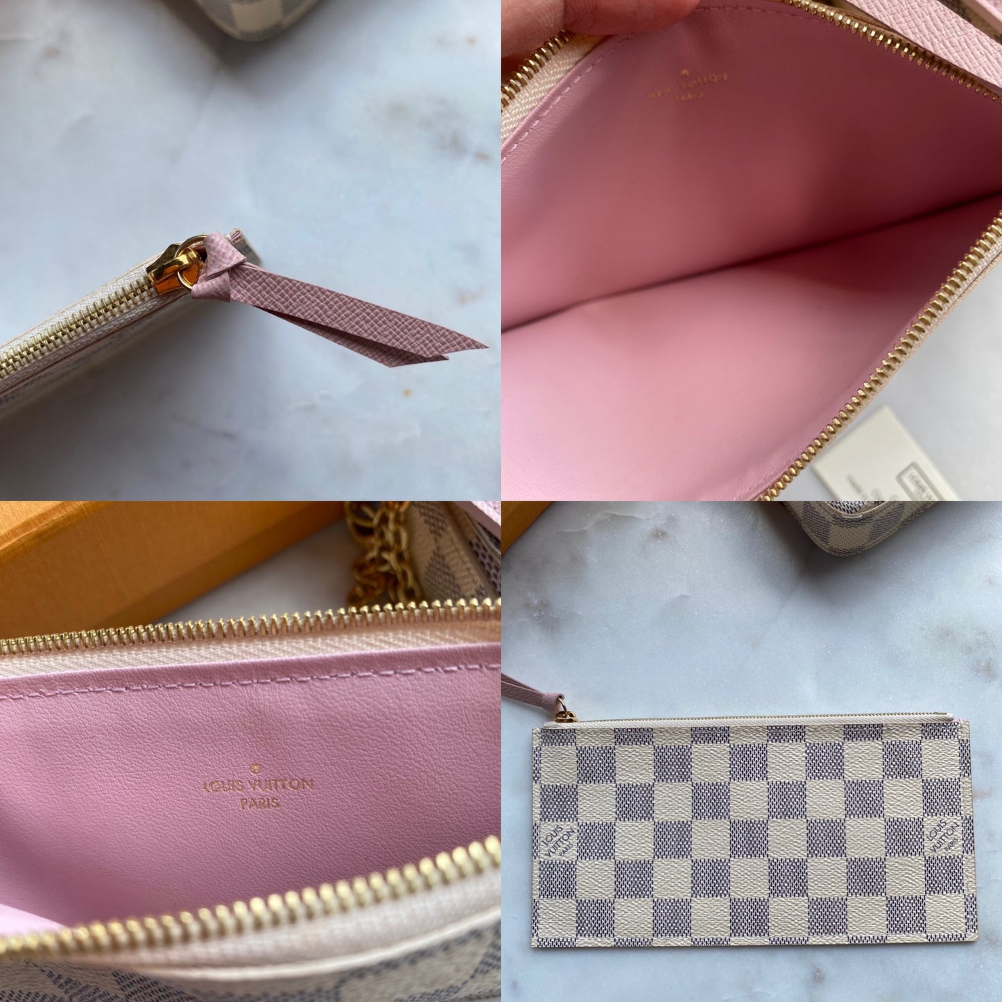 Louis Vuitton Damier Azur Felicie Crossbody