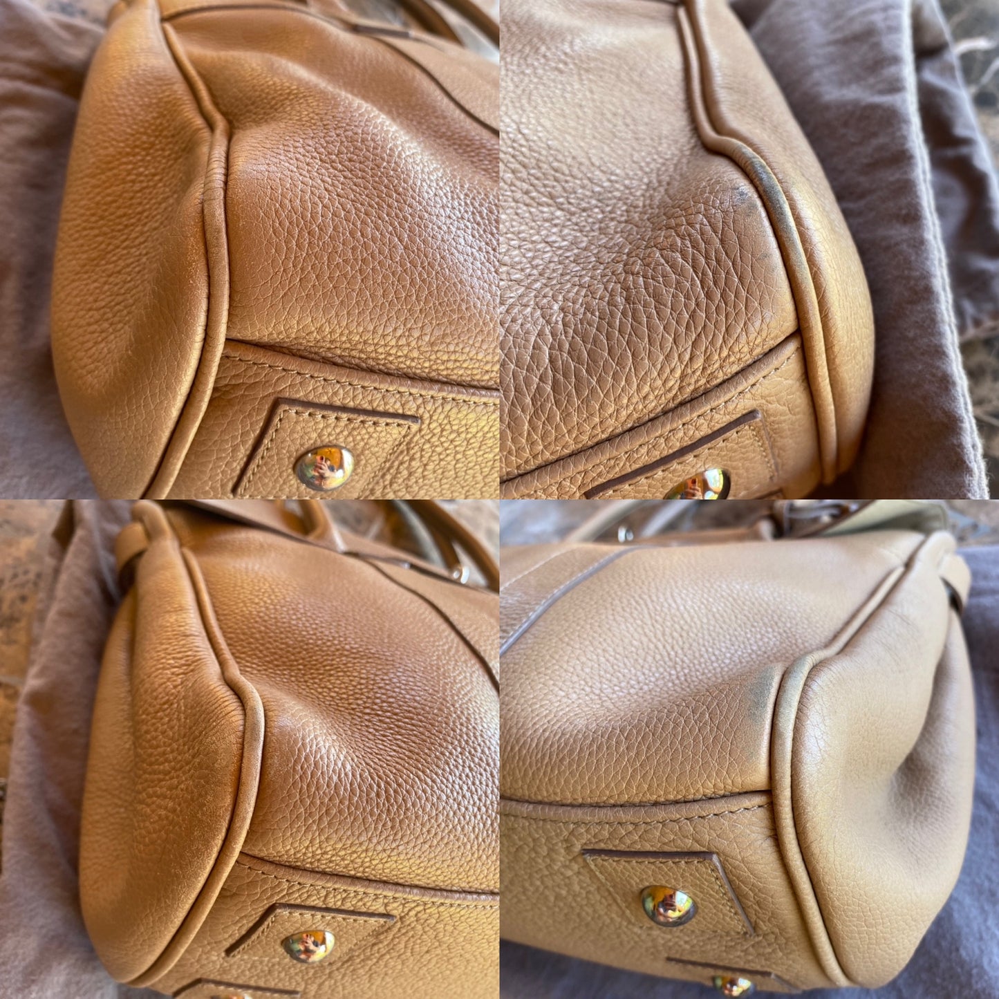 Mulberry Natural Grain Calfskin Leather Bayswater