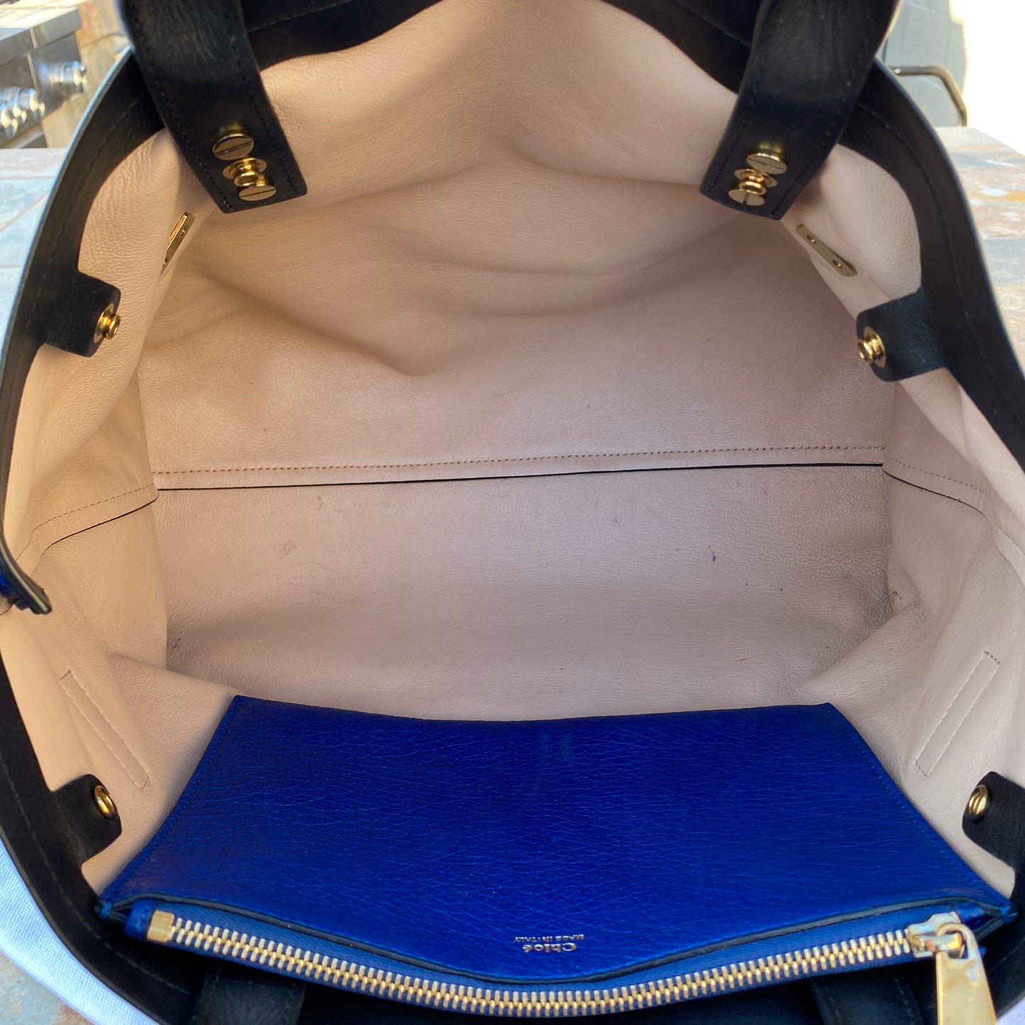 Chloé Charlotte Lambskin Leather Tote