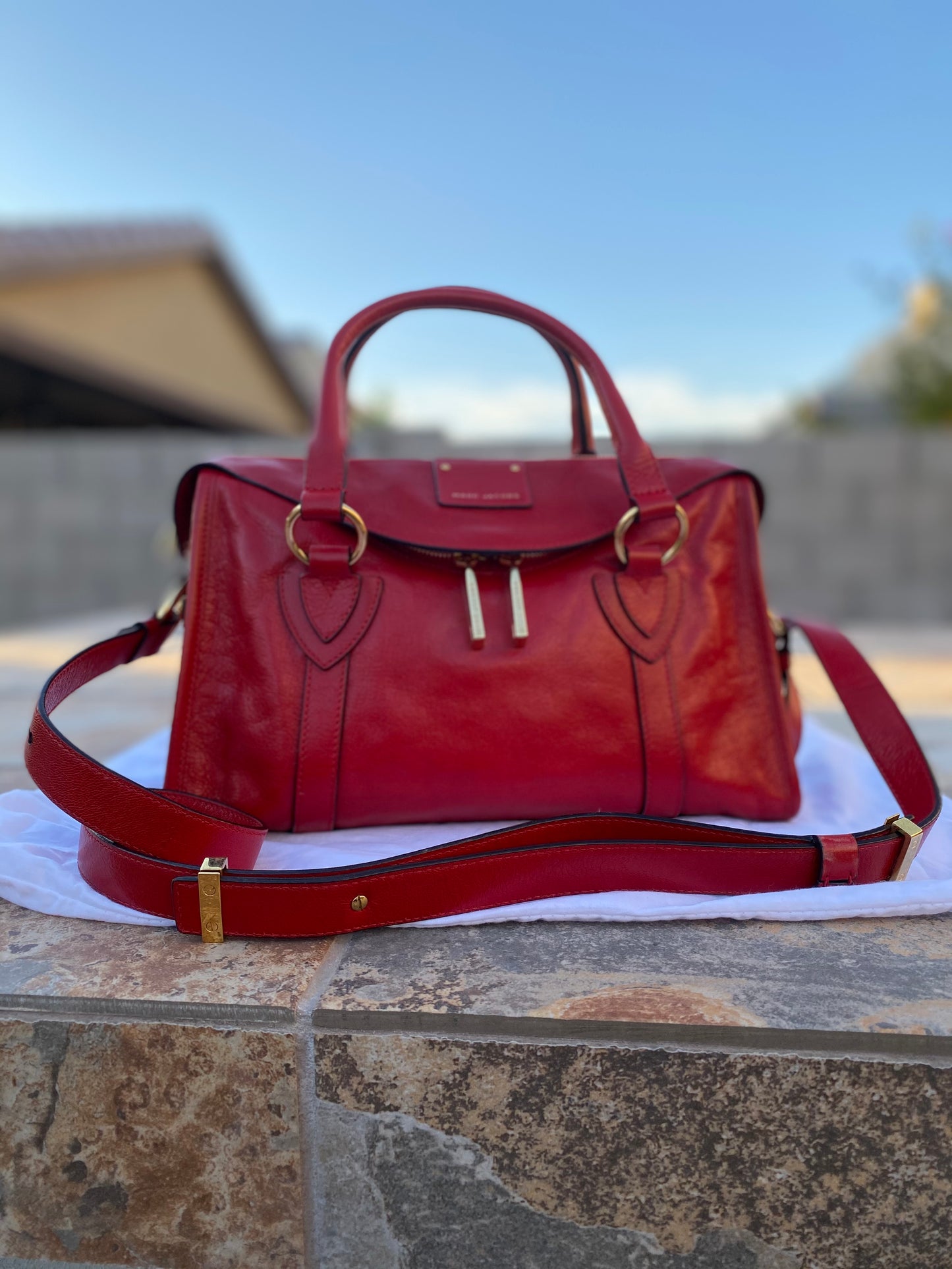 Marc Jacobs Small Fulton Leather Satchel