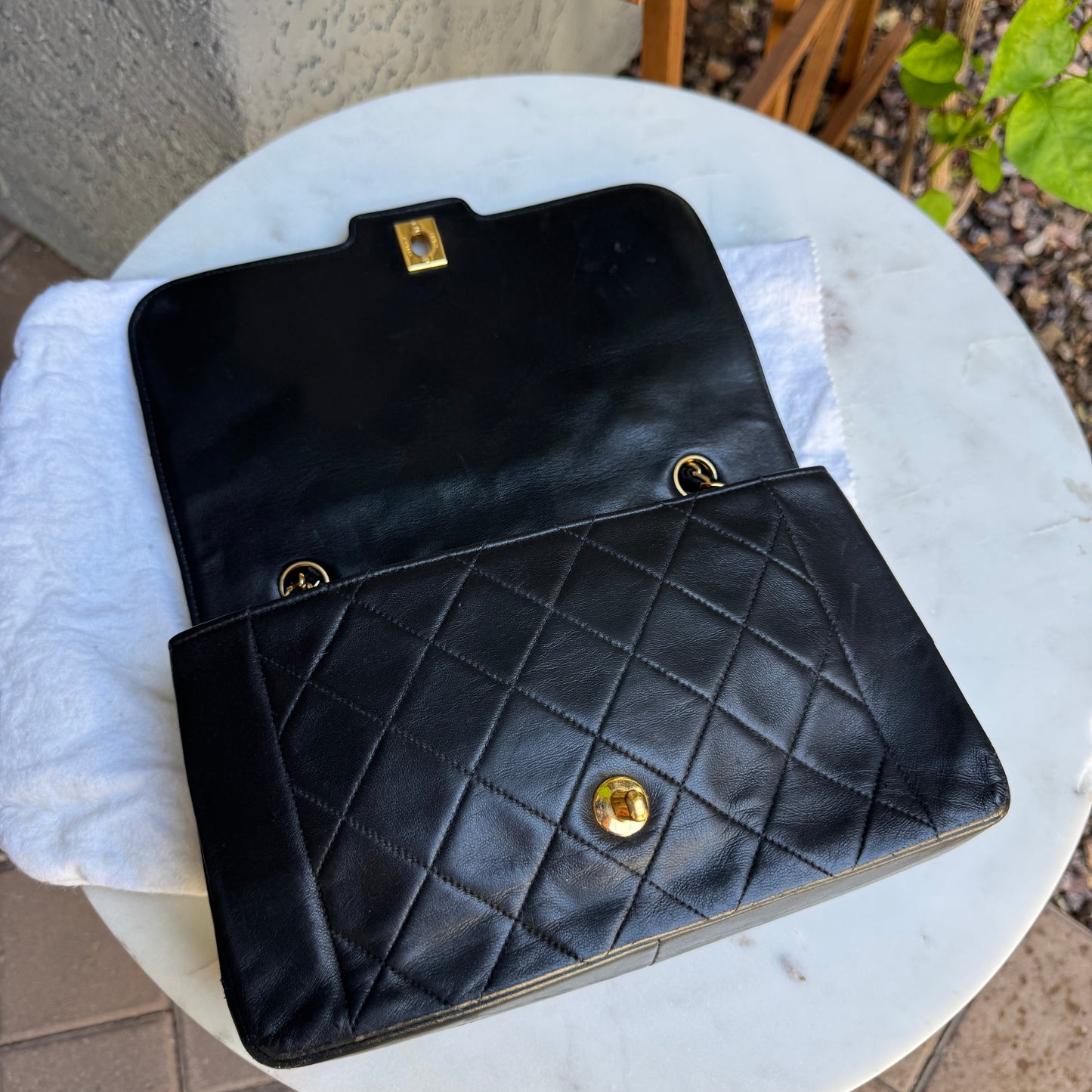 Chanel Diana Vintage Quilted Lambskin Medium Single Flap Bag