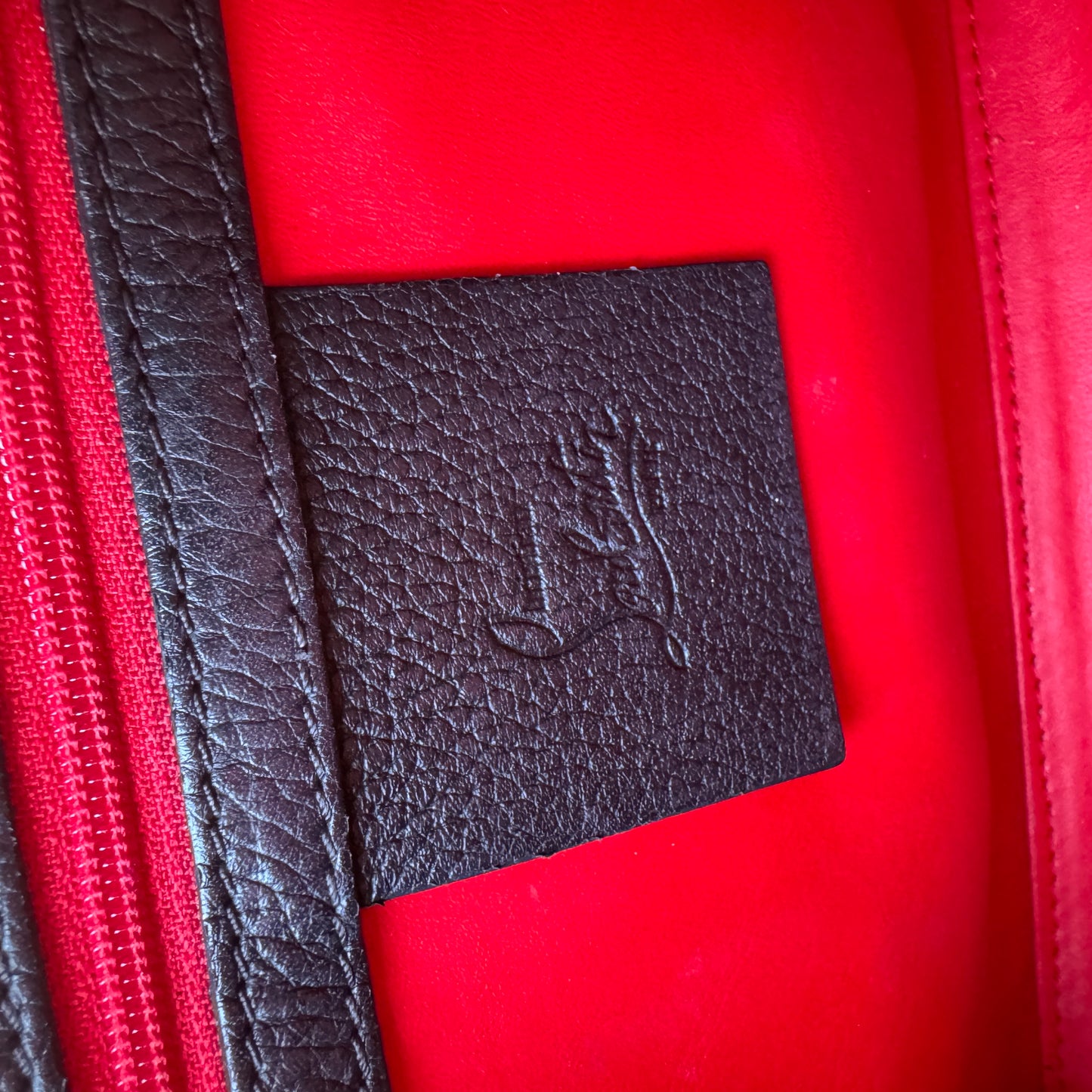 Christian Louboutin Jacquard Calfskin Camoloubi Mini Paloma Crossbody