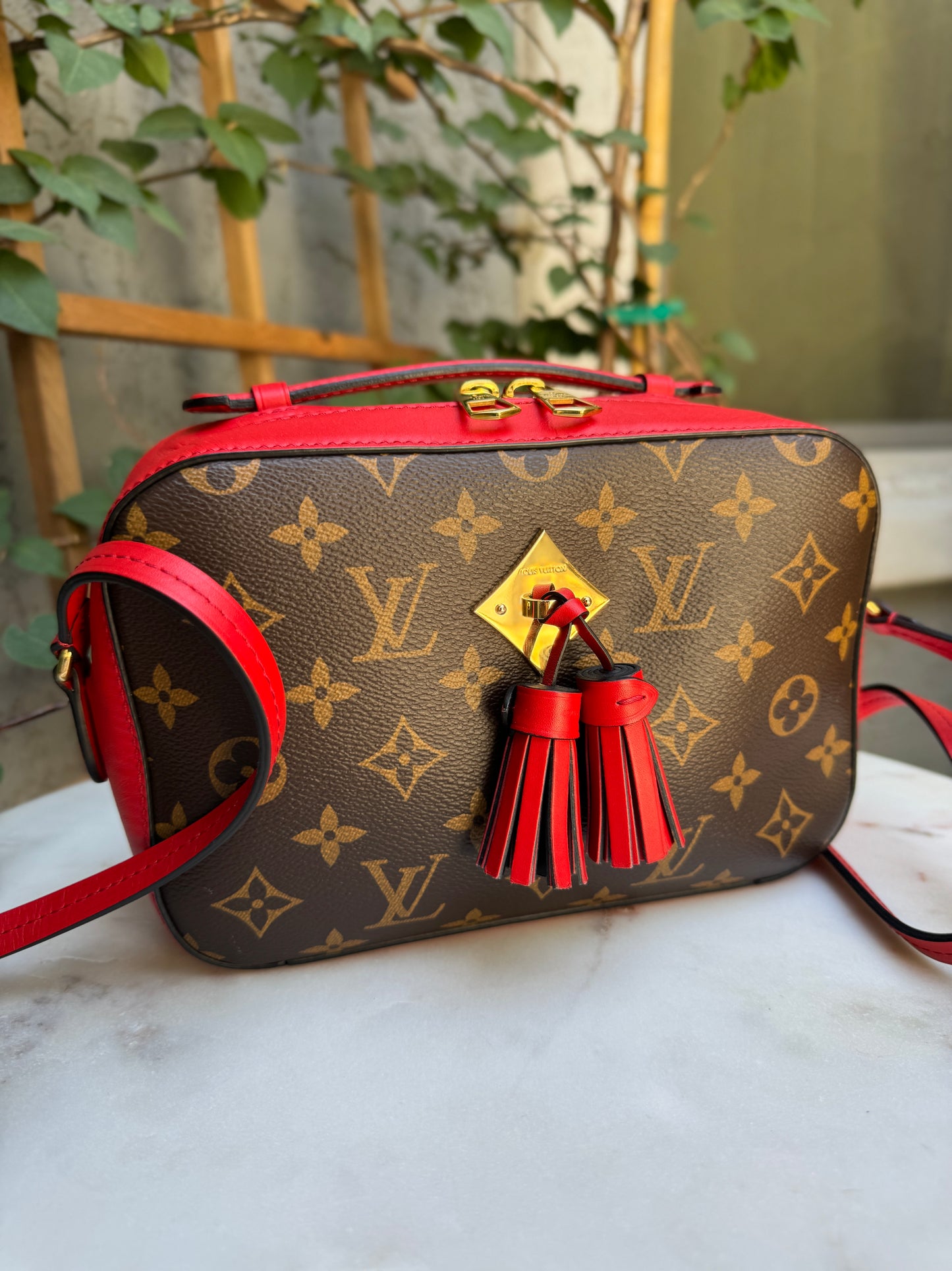 Louis Vuitton Monogram Saintonge Coquelicot Crossbody