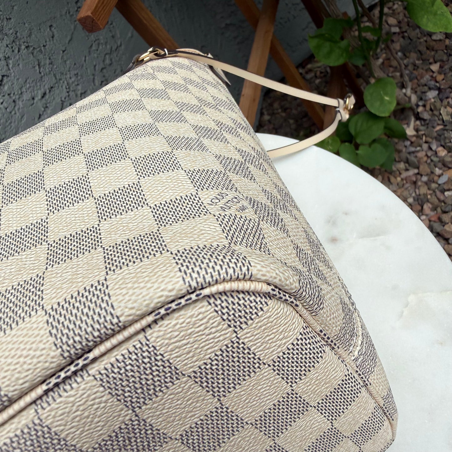 Louis Vuitton Braided Damier Azur Neverfull MM
