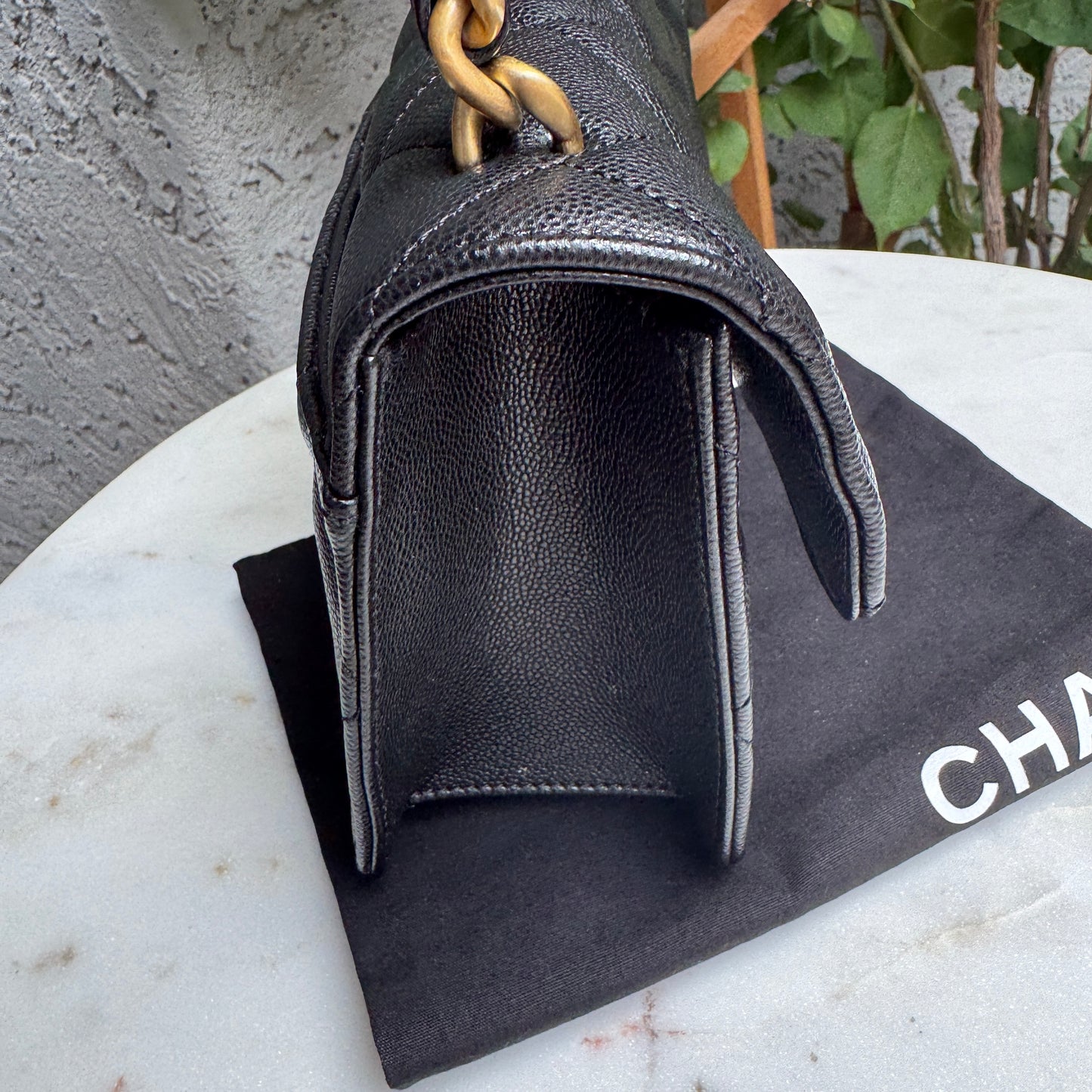 Chanel Shiny Caviar Quilted Small Single Flap Crossbody