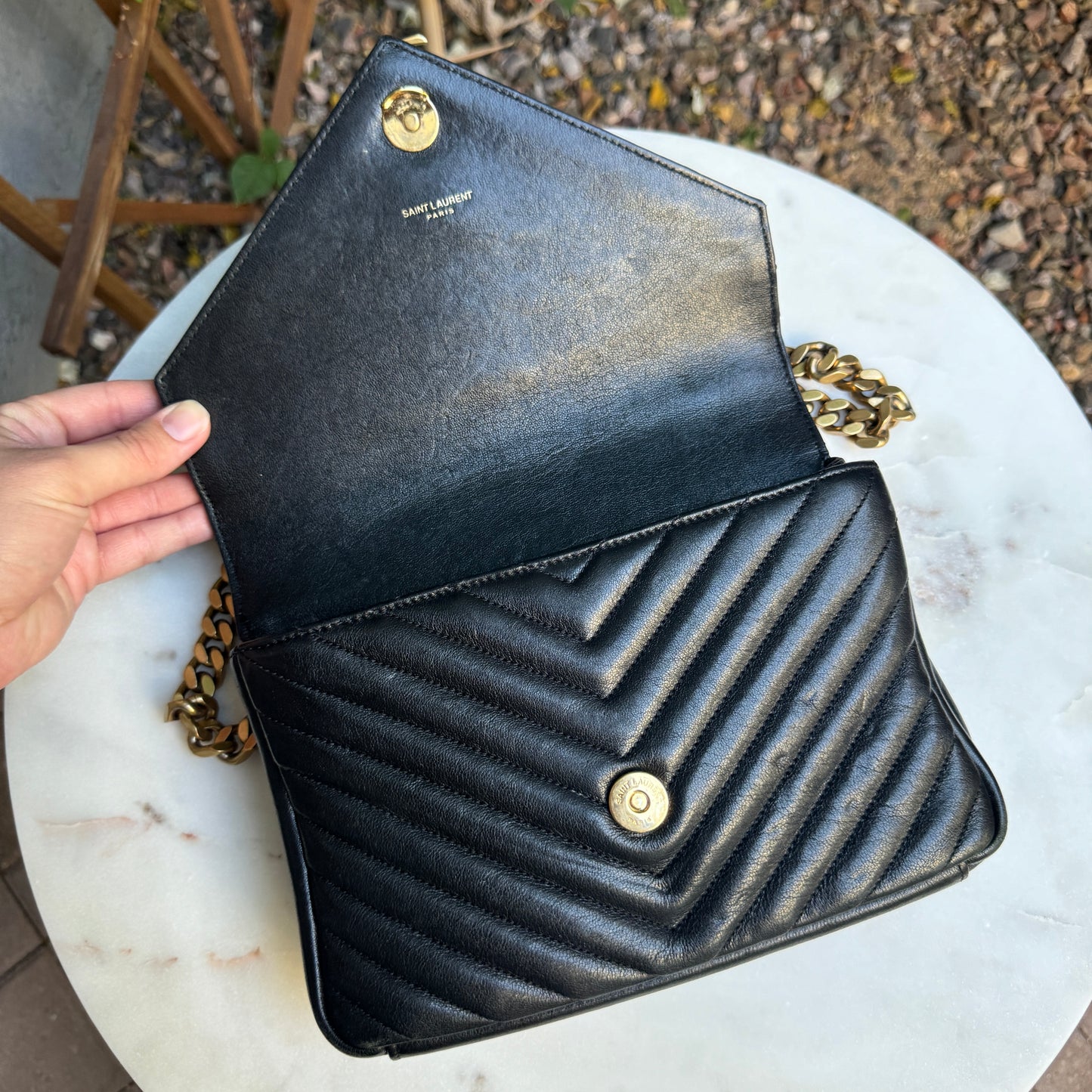 Yves Saint Laurent Matelasse Medium College Crossbody