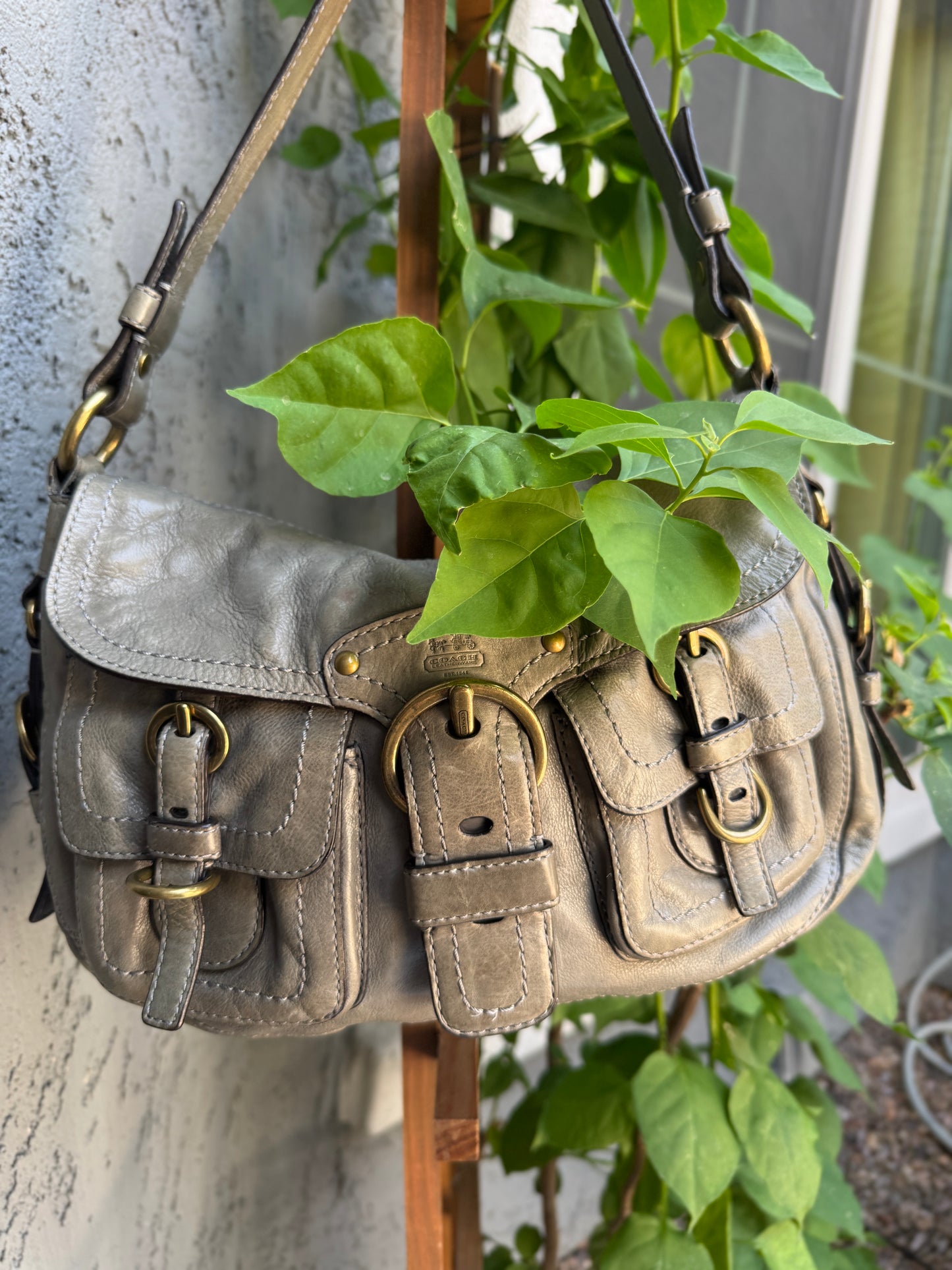Coach Leather Legacy Garcia Hobo Shoulder Bag