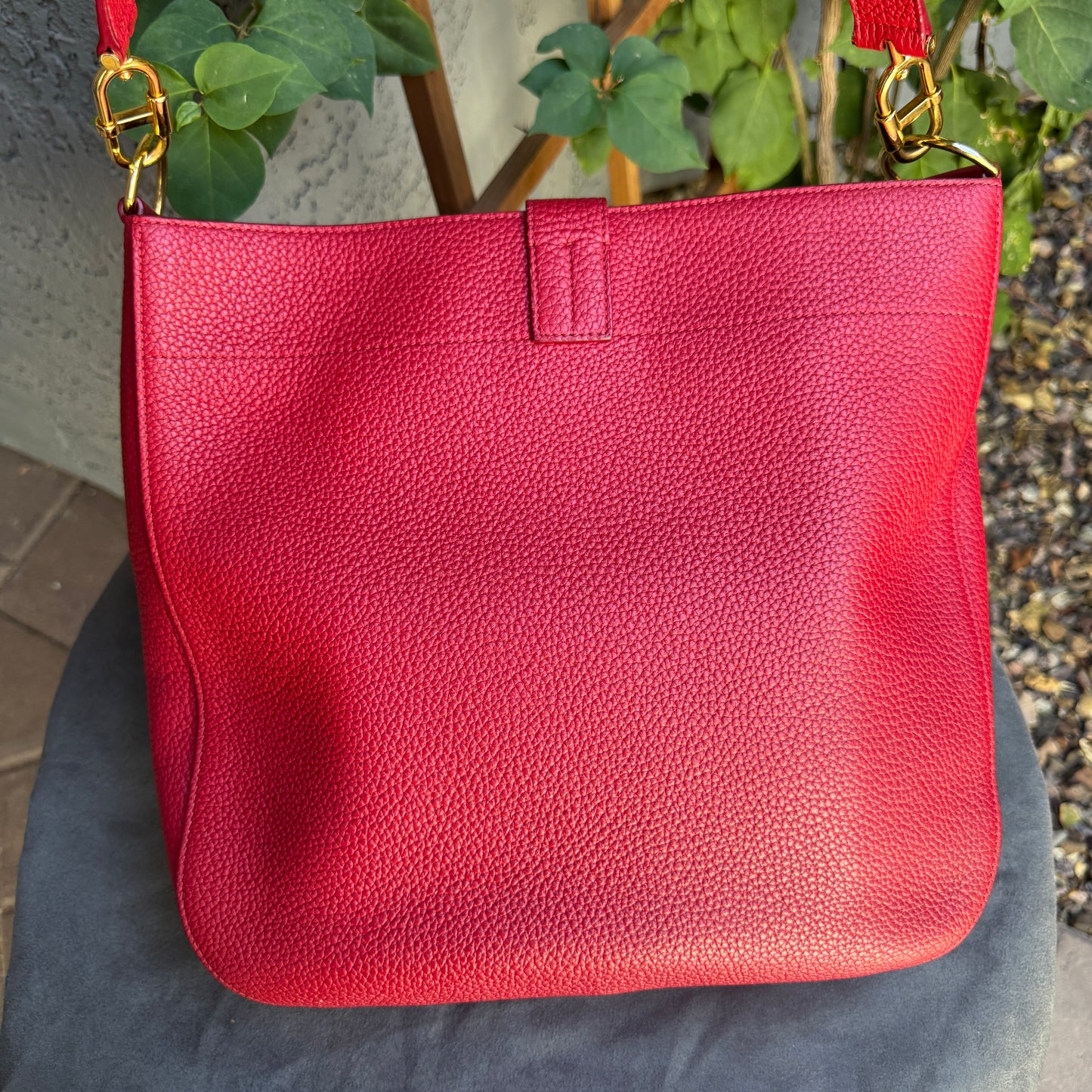 Tom Ford Grained Leather Tara Hobo