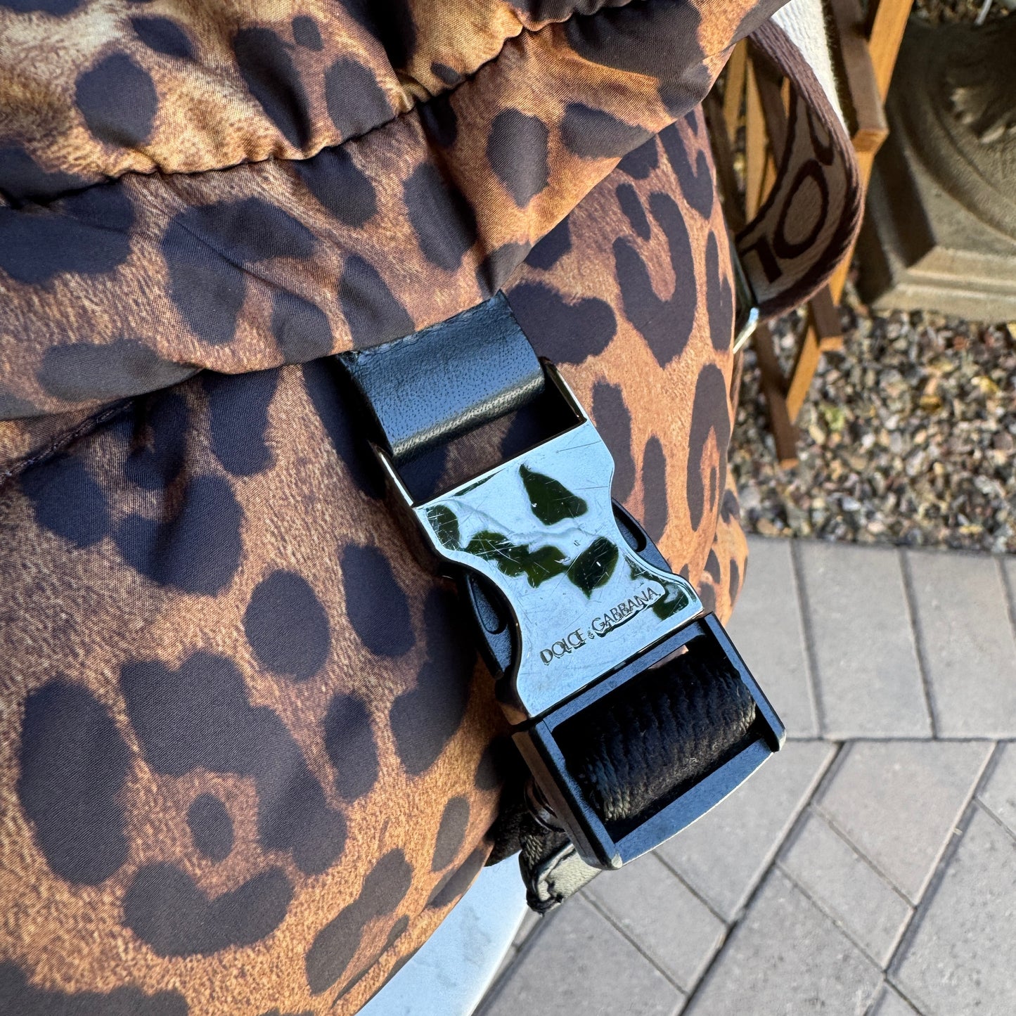 Dolce & Gabbana DG Leo XL Leopard Nylon Sicily Crossbody