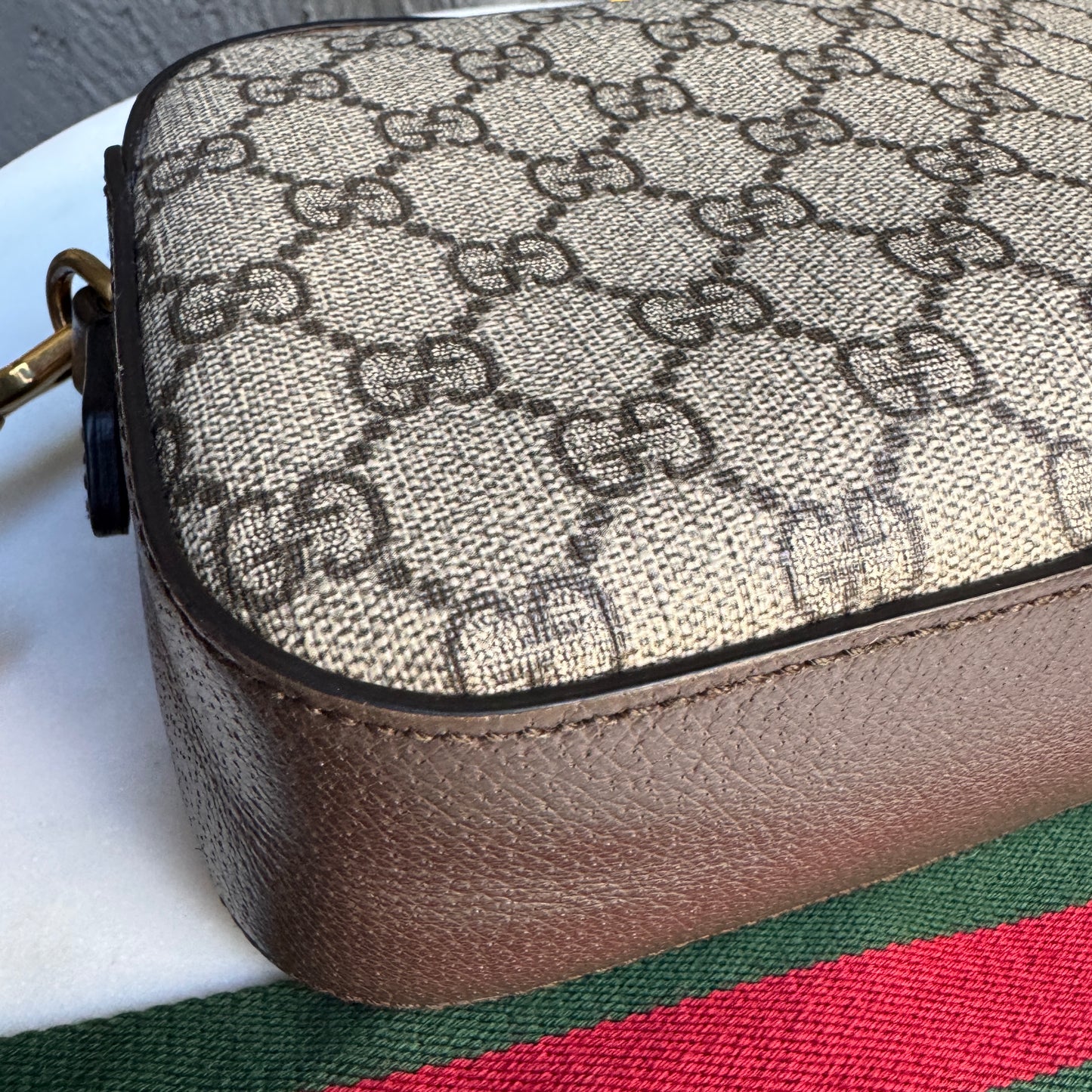 Gucci Vintage Neo Supreme Monogram Web Crossbody