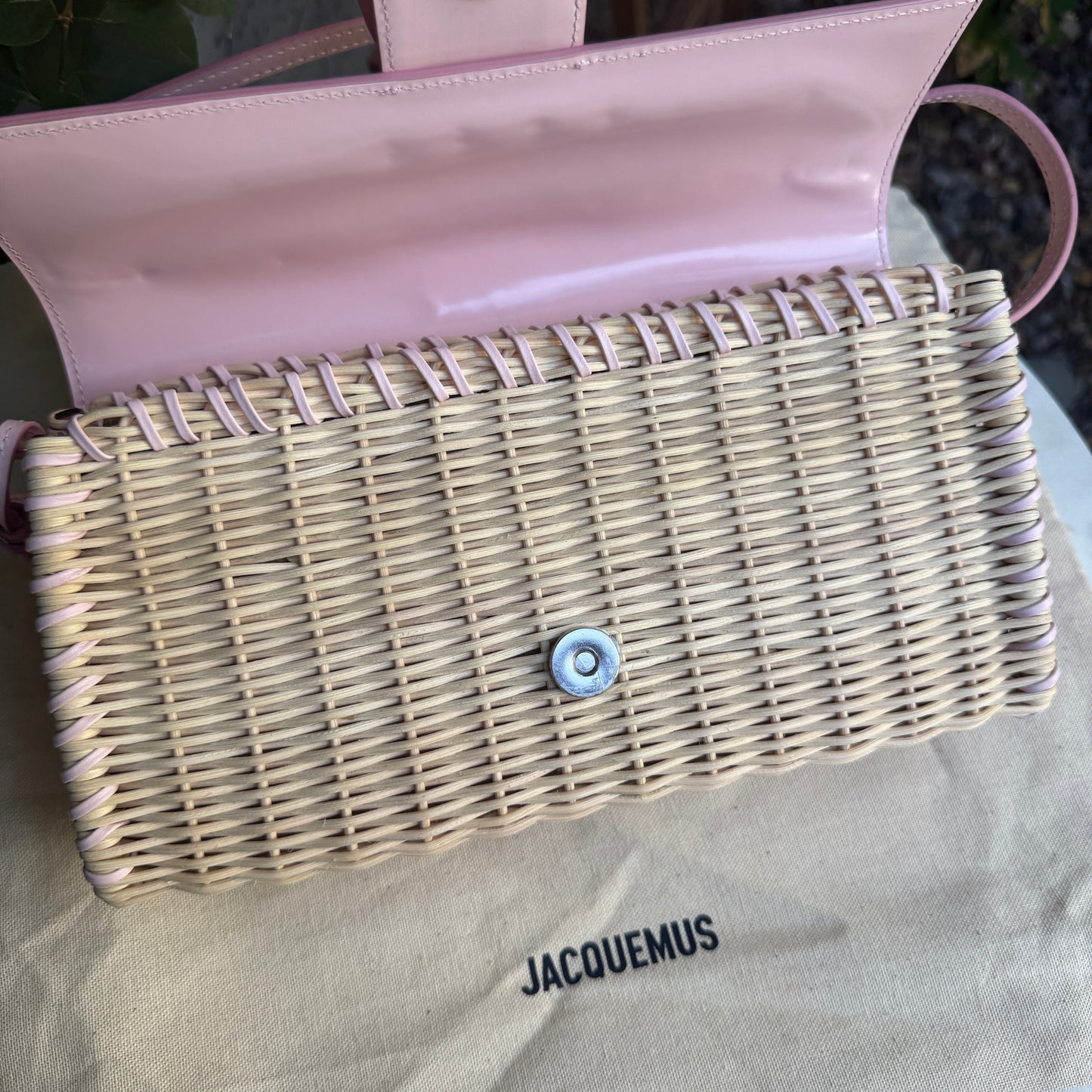 Jacquemus Le Bambino Long Osier Shoulder Bag