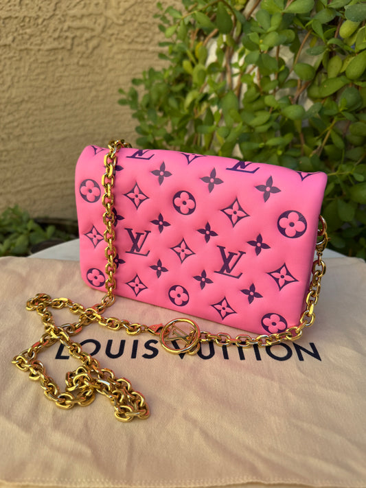 Louis Vuitton Monogram Lambskin Vuittamins Pochette Coussin