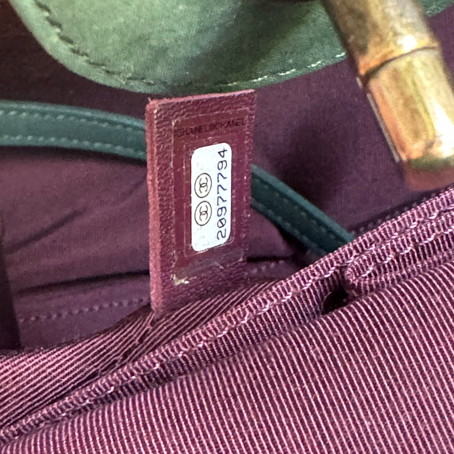 Chanel Nubuck Suede Quilted Whipstitch Happy Stitch Tote