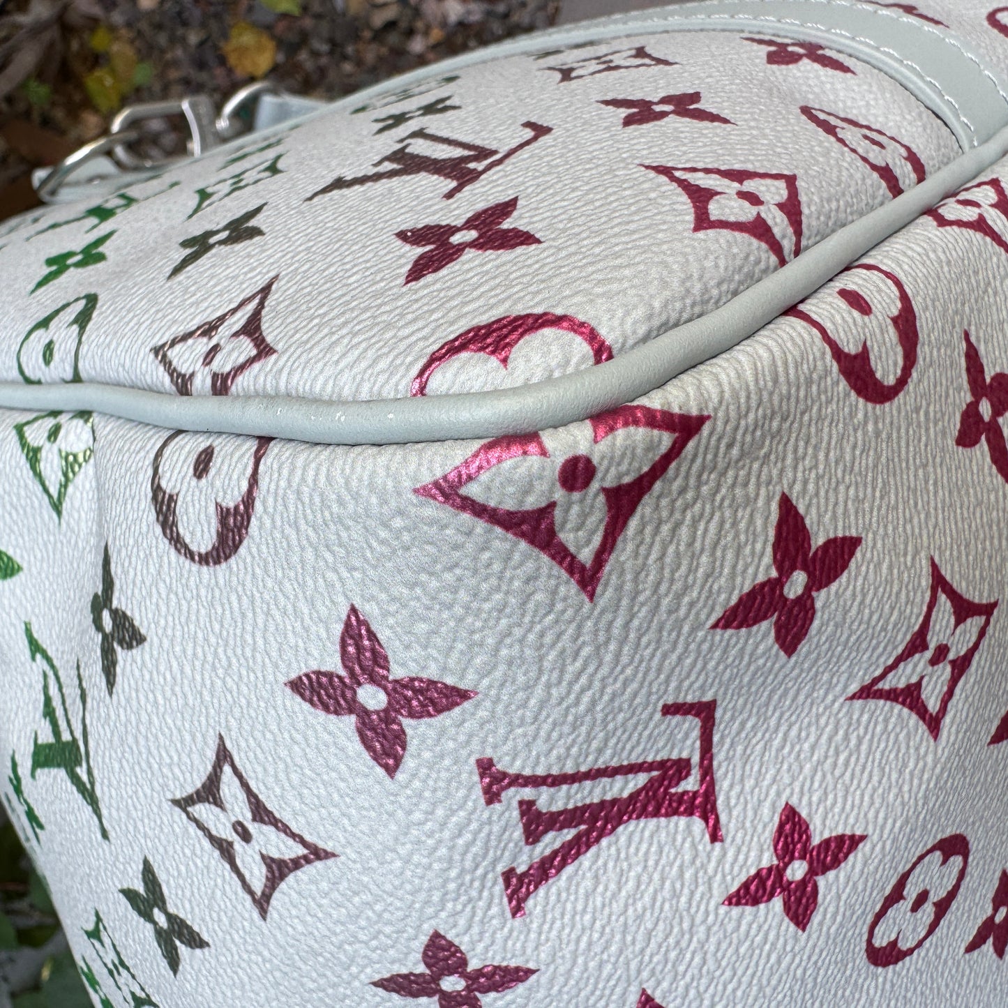 Louis Vuitton Multicolor Iridescent Monogram Keepall Bandoulière 55