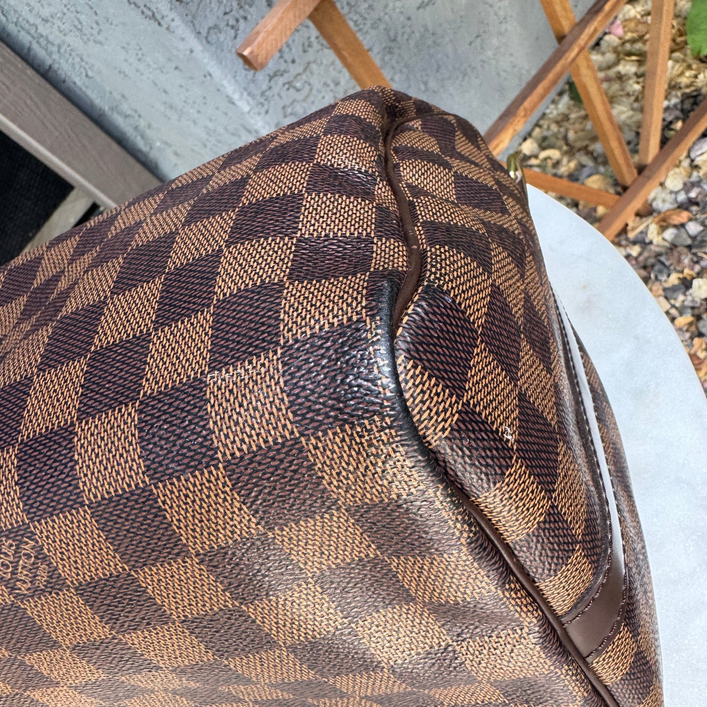 Louis Vuitton Damier Ebene Speedy Bandouliere 35