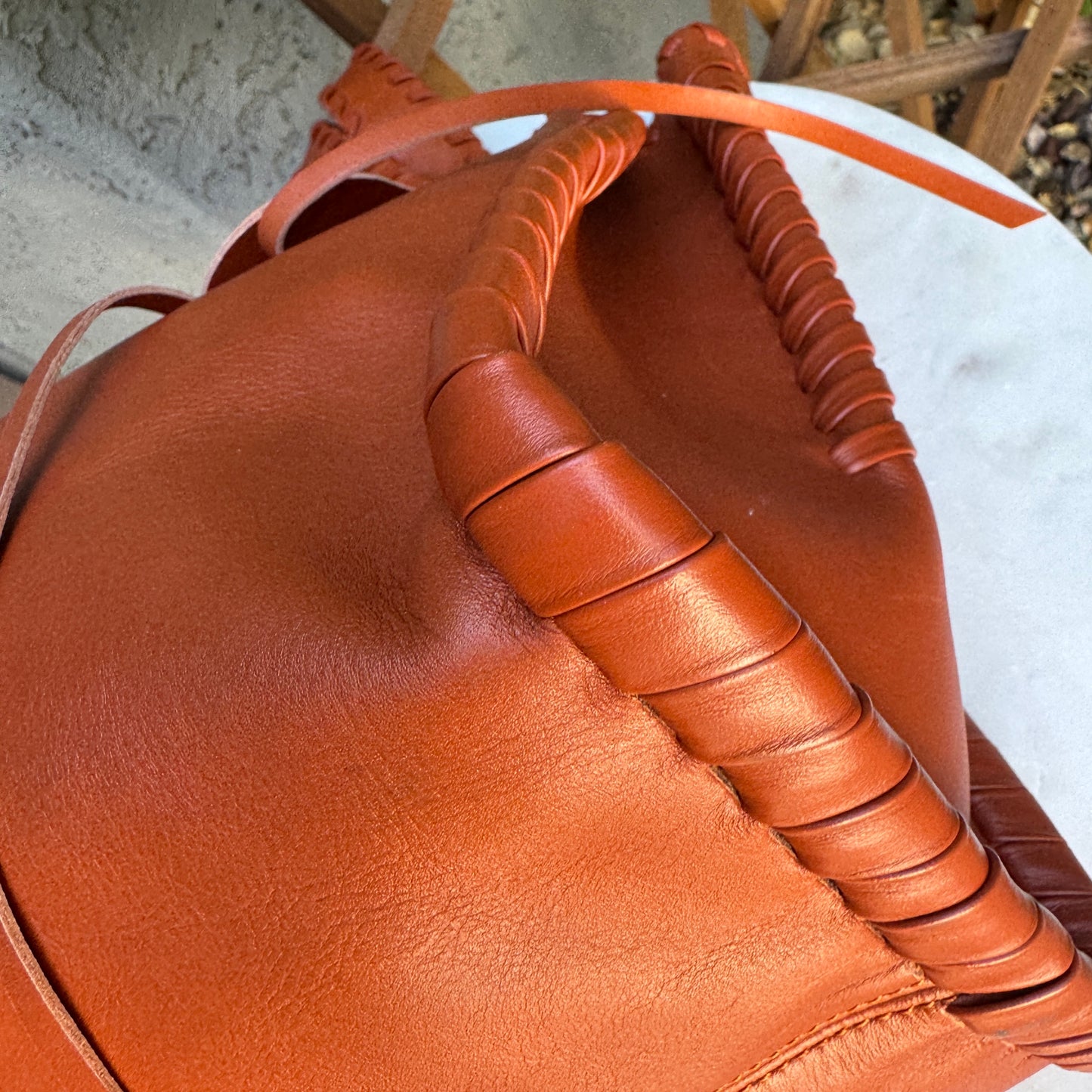 Chloé Mony Whipstitch Leather Medium Tote