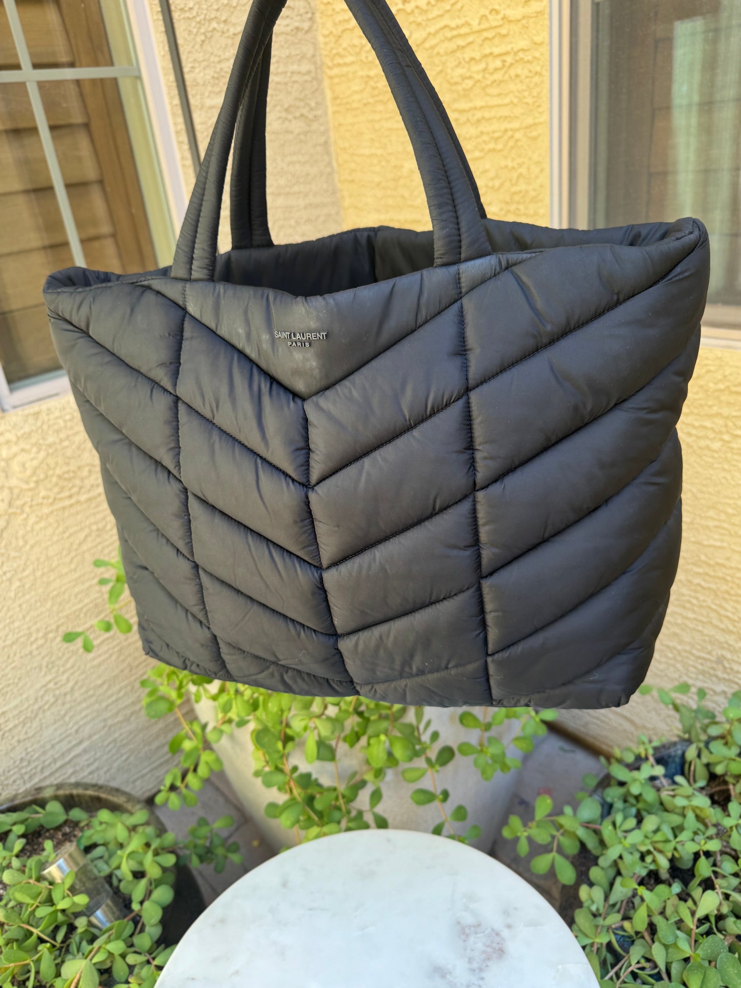 Saint Laurent Nylon Puffer Tote