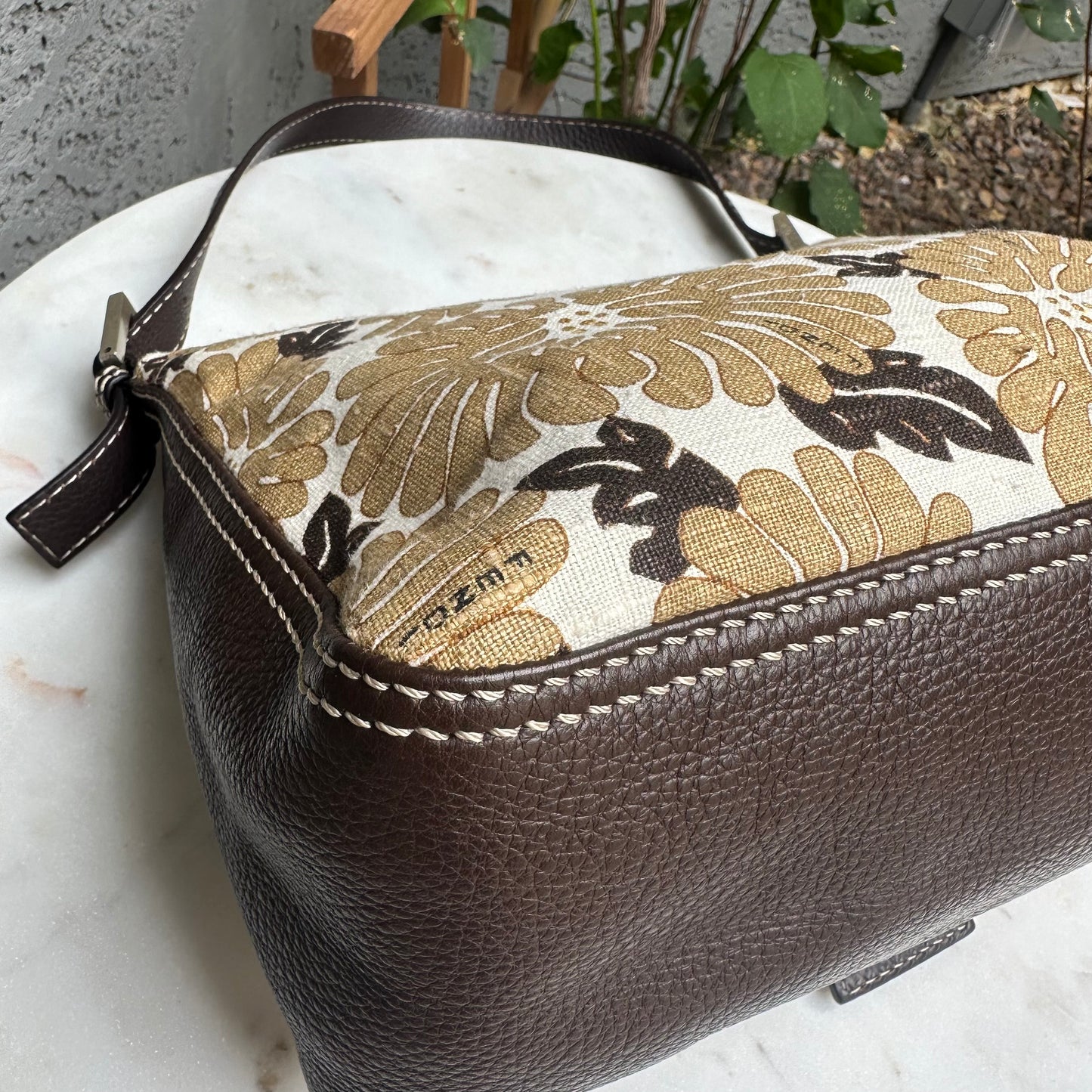 Fendi Floral Mama Baguette Shoulder Bag