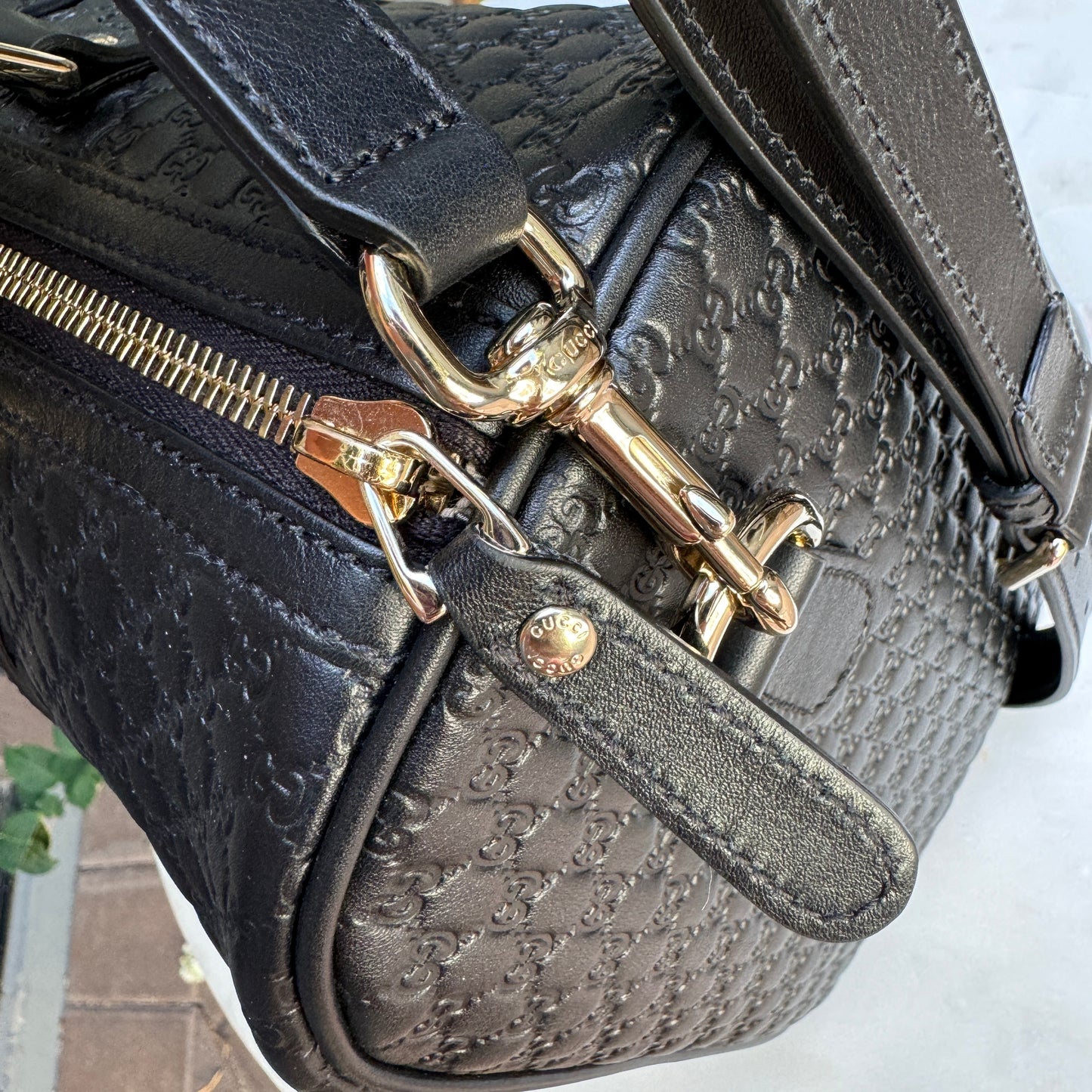 Gucci Microguccissima Boston Bag