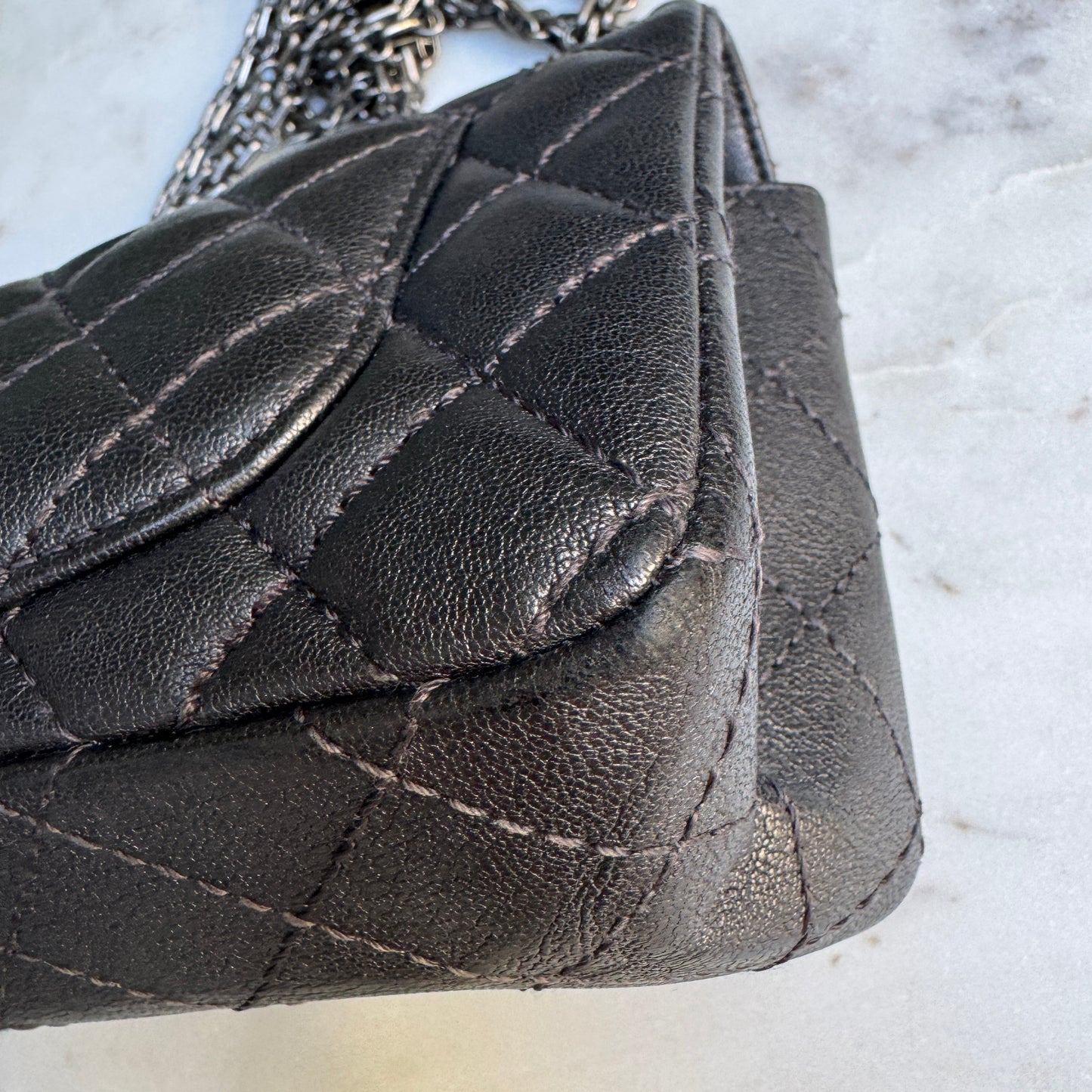 Chanel Mini Reissue 2.55 Single Flap Quilted Leather Crossbody