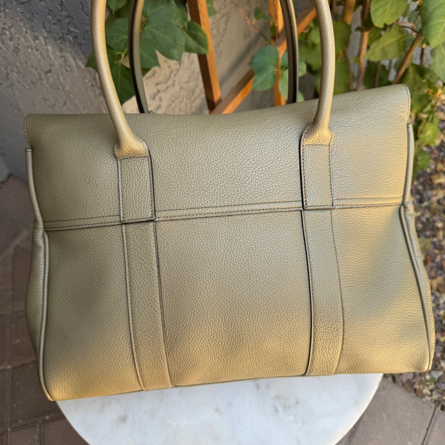 Mulberry Bayswater Grained Leather Satchel