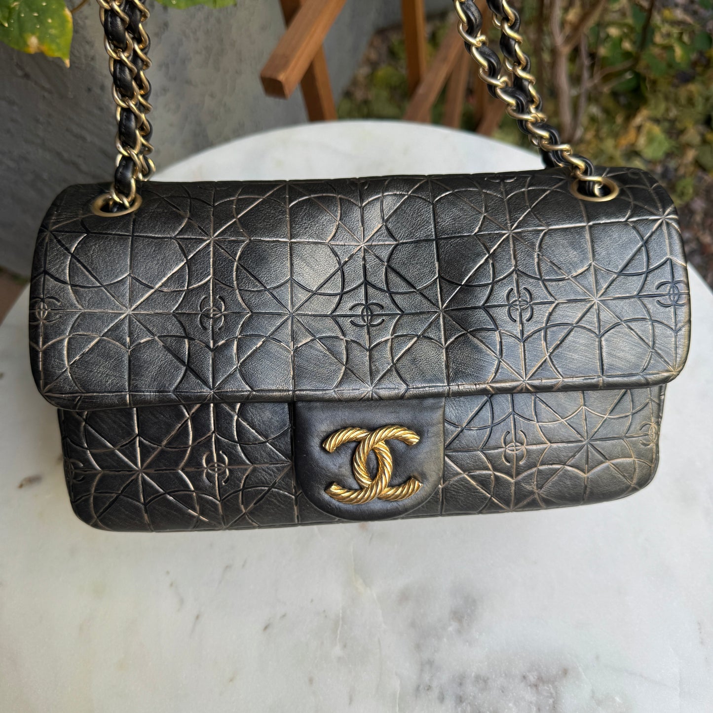 Chanel Calfskin Quilted Paris-Moscou Moujik Single Flap Bag