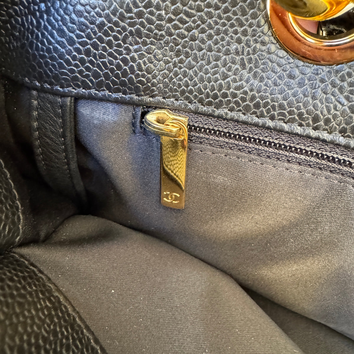 Chanel Classic Vintage Jumbo Caviar Single Flap