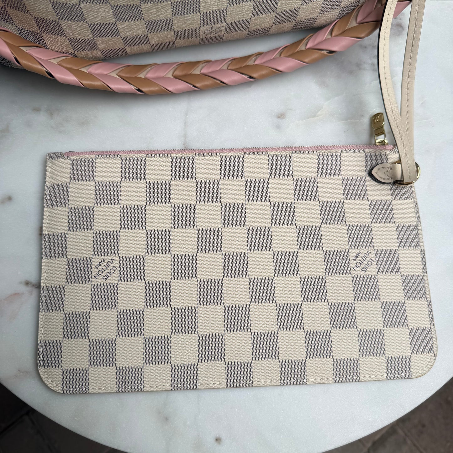 Louis Vuitton Braided Damier Azur Neverfull MM