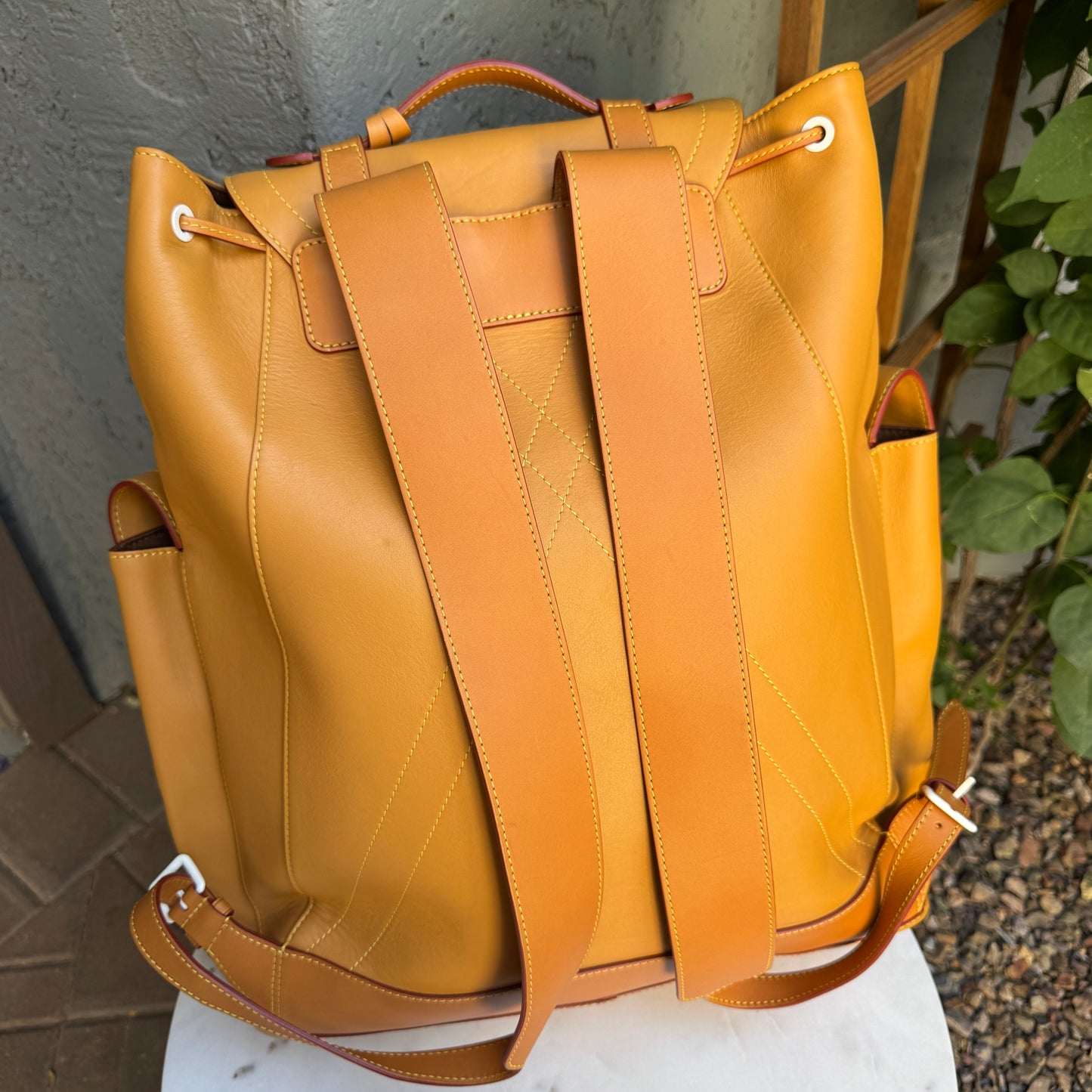 Louis Vuitton x Virgil Abloh Vachetta Leather Christopher Backpack GM