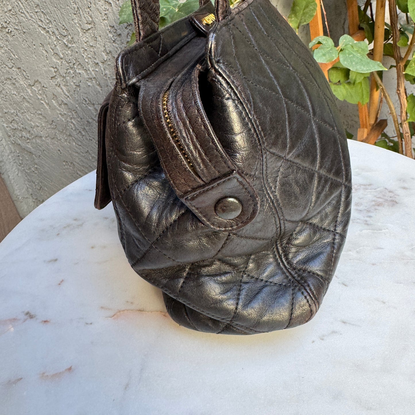 Chanel Quilted Lambskin Leather Vintage CC Flap Shoulder Bag