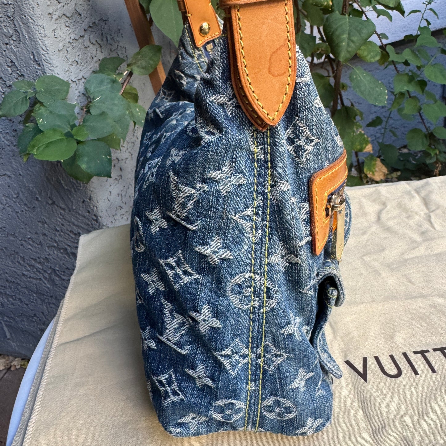 Louis Vuitton Monogram Denim Baggy PM Shoulder Bag