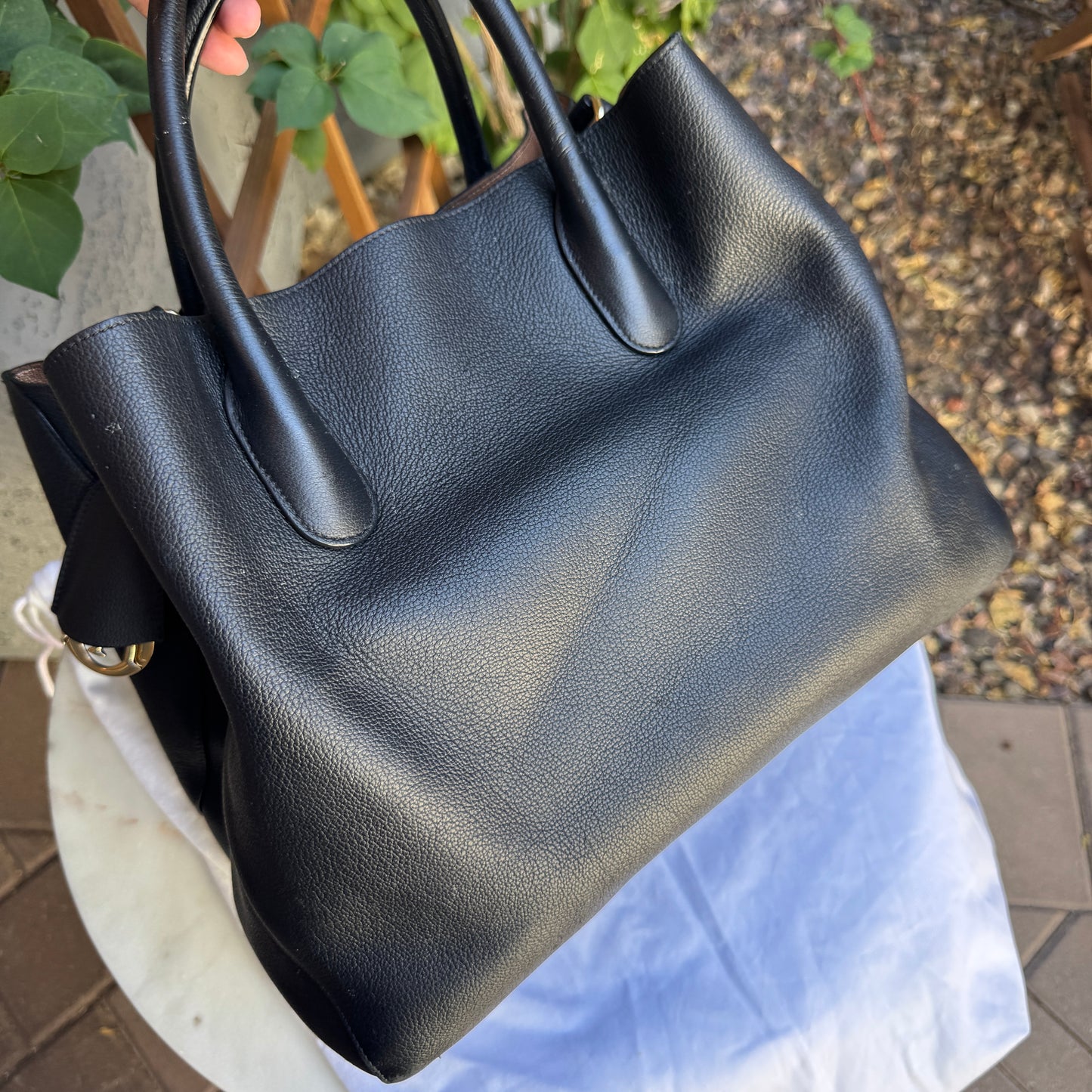 Dior Open Bar Leather Tote