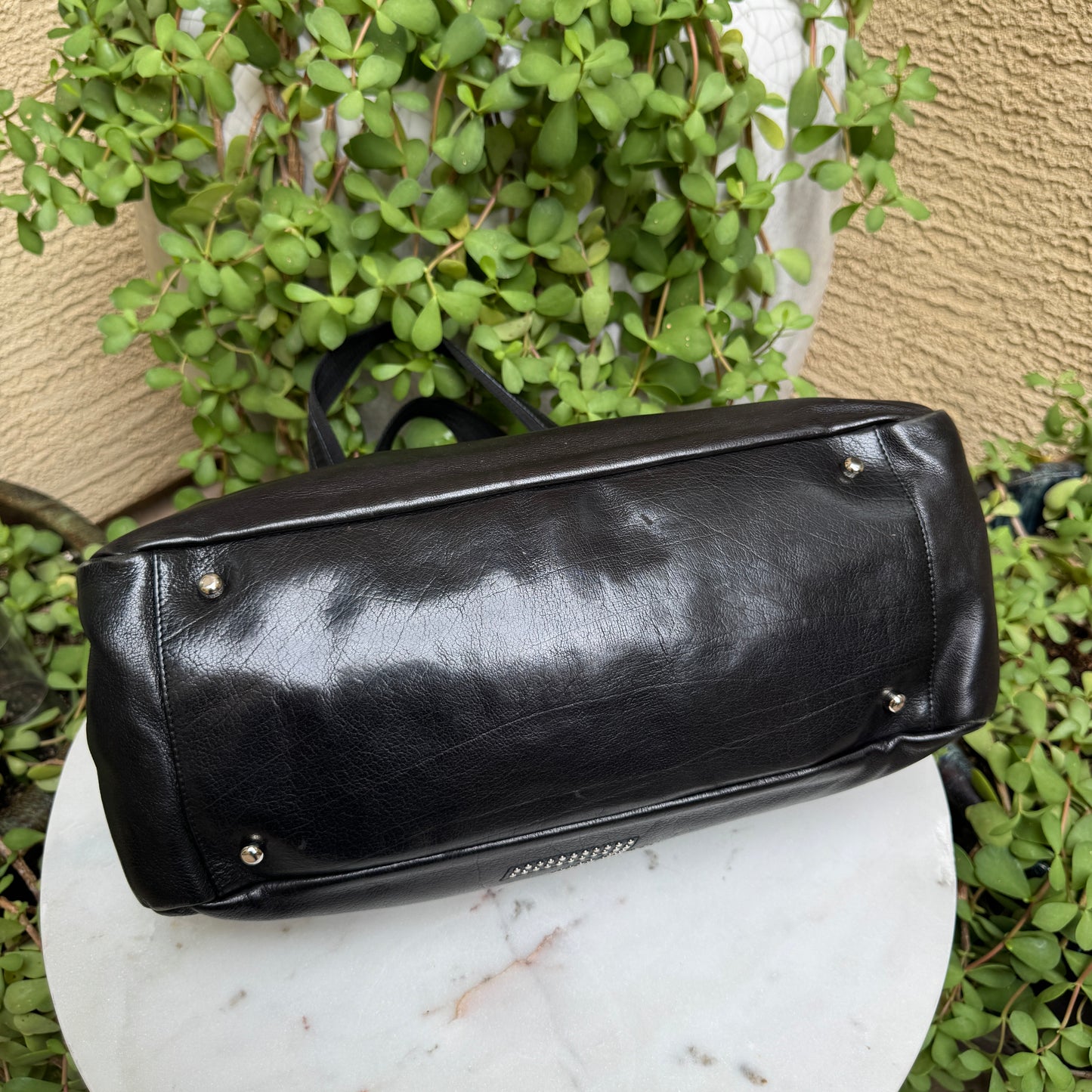 Yves Saint Laurent Studded Vintage Rive Gauche Satchel
