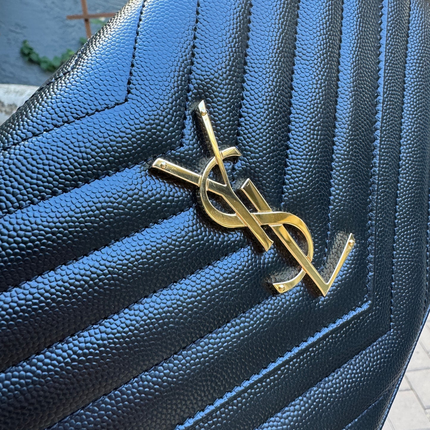 Saint Laurent Cassandre Matelassé Envelope Chain Wallet Crossbody