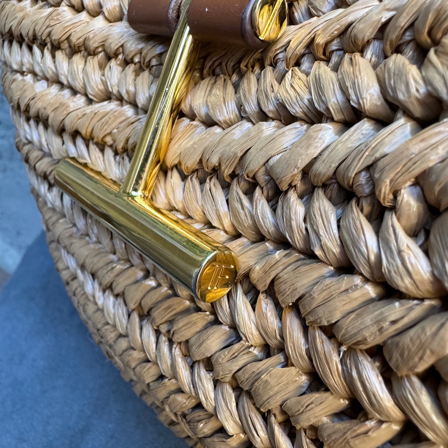 Tom Ford Raffia Medium Tara Tote